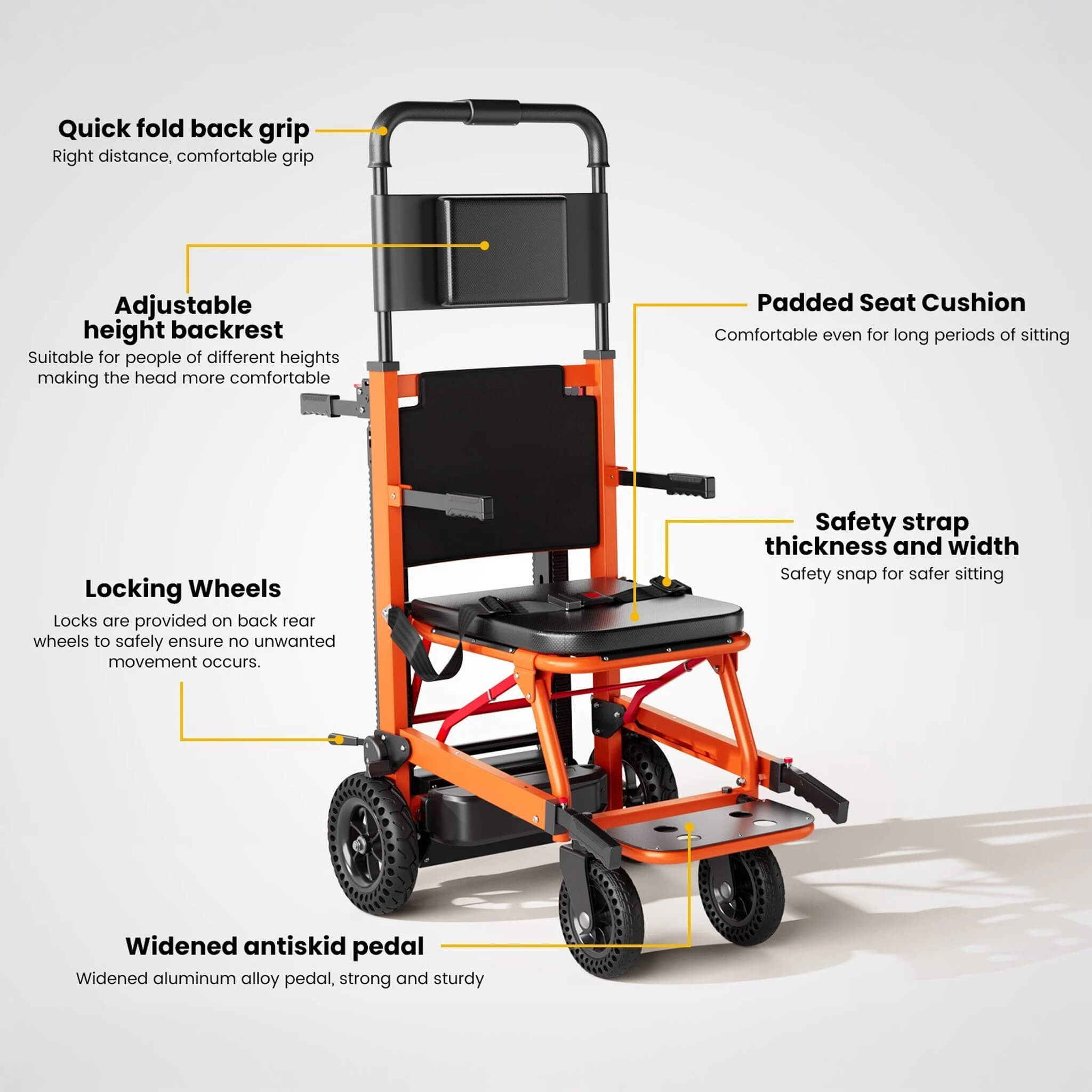 Motivo Heavy-Duty 440LBS Motorized Stair Climbing Wheelchair [FDA-Approved] (SAK47103) – SAKSBY WHOLESALE, view 8