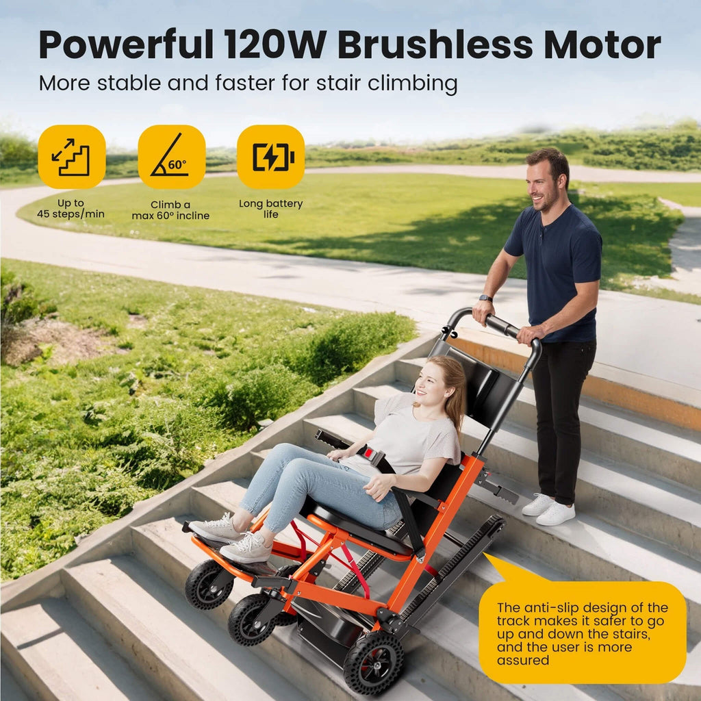 Motivo Heavy-Duty 440LBS Motorized Stair Climbing Wheelchair [FDA-Approved] (SAK47103) – SAKSBY WHOLESALE, view 9
