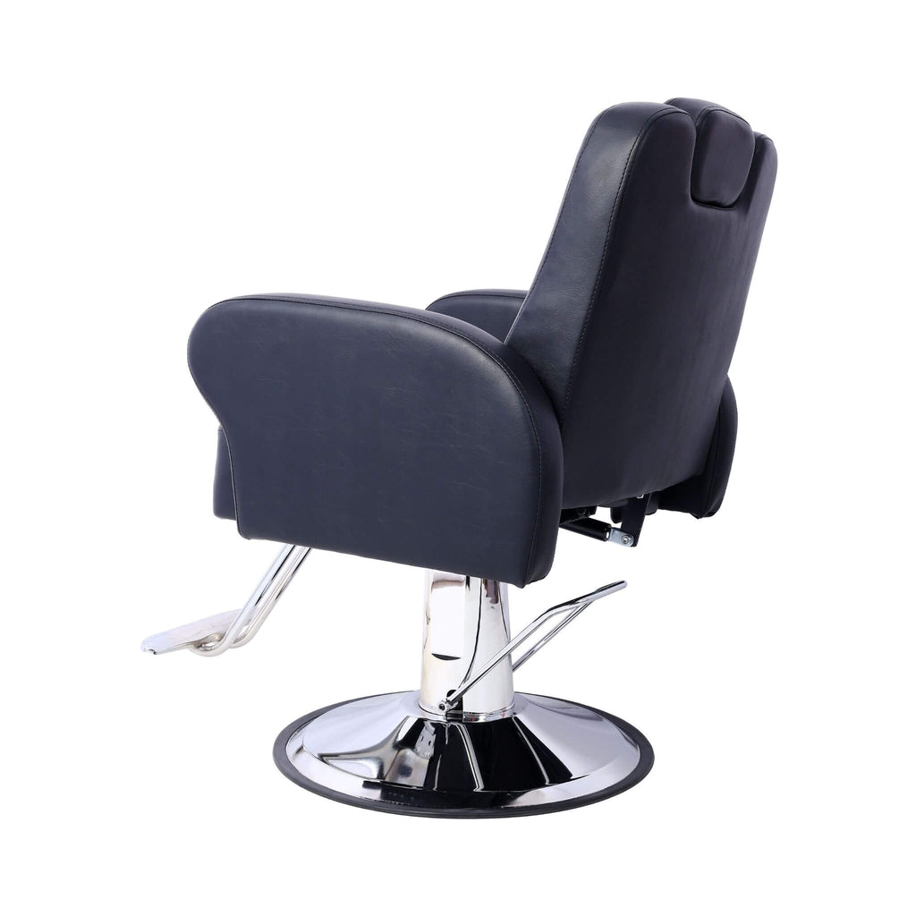 Heavy-Duty Multifunctional PU Leather Reclining Hydraulic Barber Chair W/ Chrome Steel Base (SAK35719) – SAKSBY WHOLESALE, vi