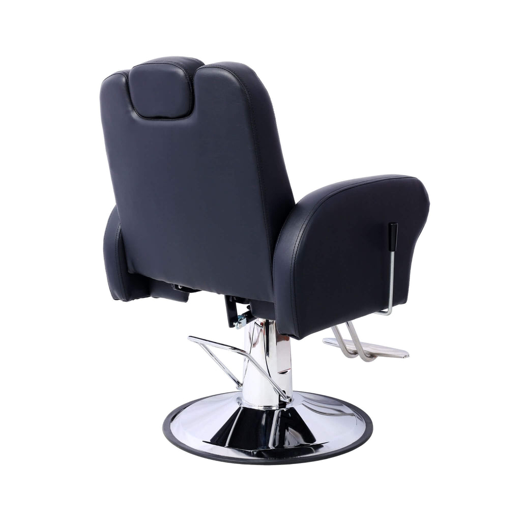 Heavy-Duty Multifunctional PU Leather Reclining Hydraulic Barber Chair W/ Chrome Steel Base (SAK35719) – SAKSBY WHOLESALE, vi