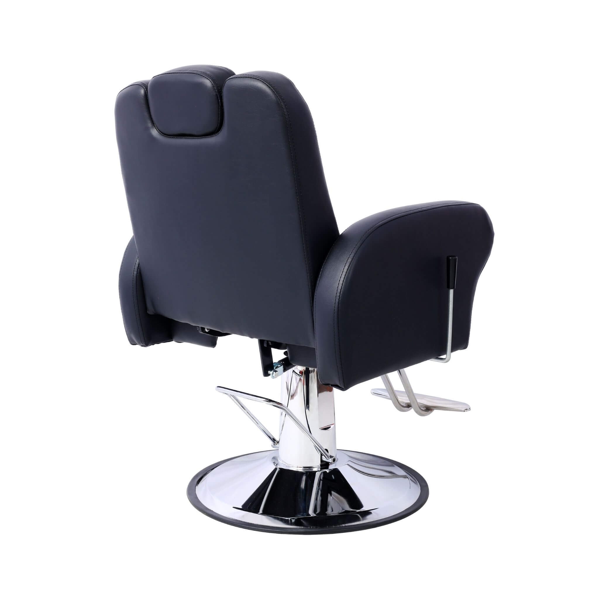 Heavy-Duty Multifunctional PU Leather Reclining Hydraulic Barber Chair W/ Chrome Steel Base (SAK35719) – SAKSBY WHOLESALE, vi