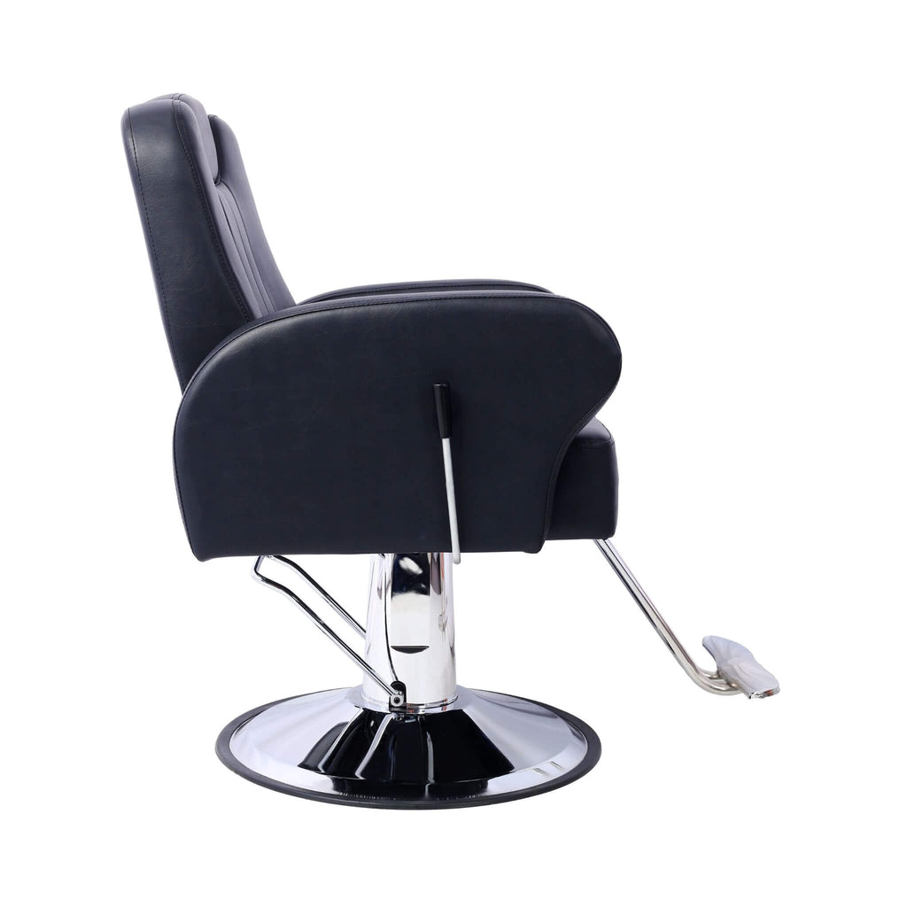 Heavy-Duty Multifunctional PU Leather Reclining Hydraulic Barber Chair W/ Chrome Steel Base (SAK35719) – SAKSBY WHOLESALE, vi