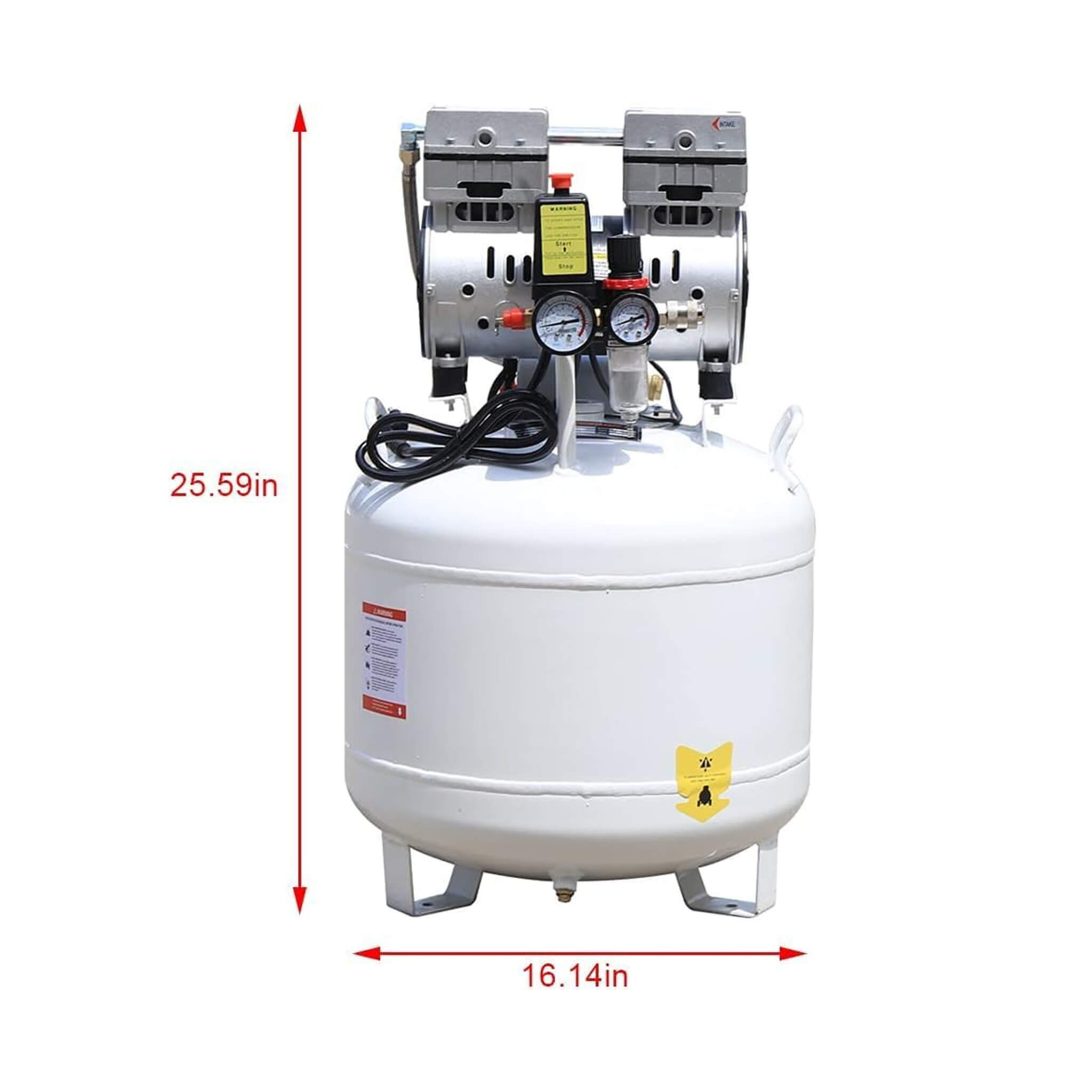 Heavy-Duty 10 Gal Oil-Free Portable Air Compressor (SAK58378) – SAKSBY WHOLESALE, view 6
