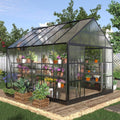 [10X12FT] Heavy-Duty Outdoor Walk-In Polycarbonate Patio Greenhouse With Sliding Doors & Vents (SAK92846) – SAKSBY WHOLESALE