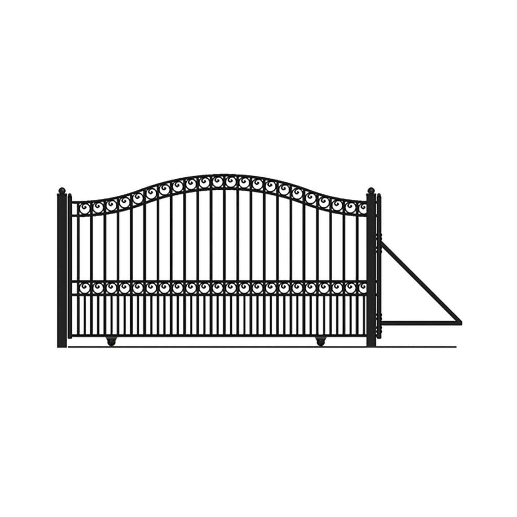 [12-18FT] Heavy-Duty Paris-Style Premium Steel Sliding Driveway Gate (SAK14850) – SAKSBY WHOLESALE