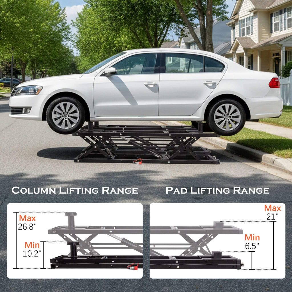 Heavy-Duty Portable 7000 LBS Car Lift Jack With Locking Levels (SAK10574) – SAKSBY WHOLESALE, view 5