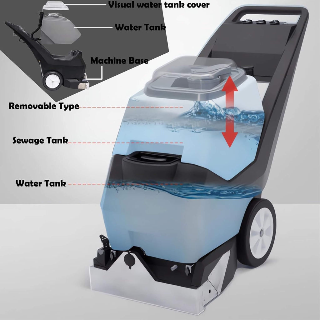 Heavy-Duty Portable Commercial 3-In-1 Wet Dry Carpet Cleaner (SAK76420) – SAKSBY WHOLESALE, view 5