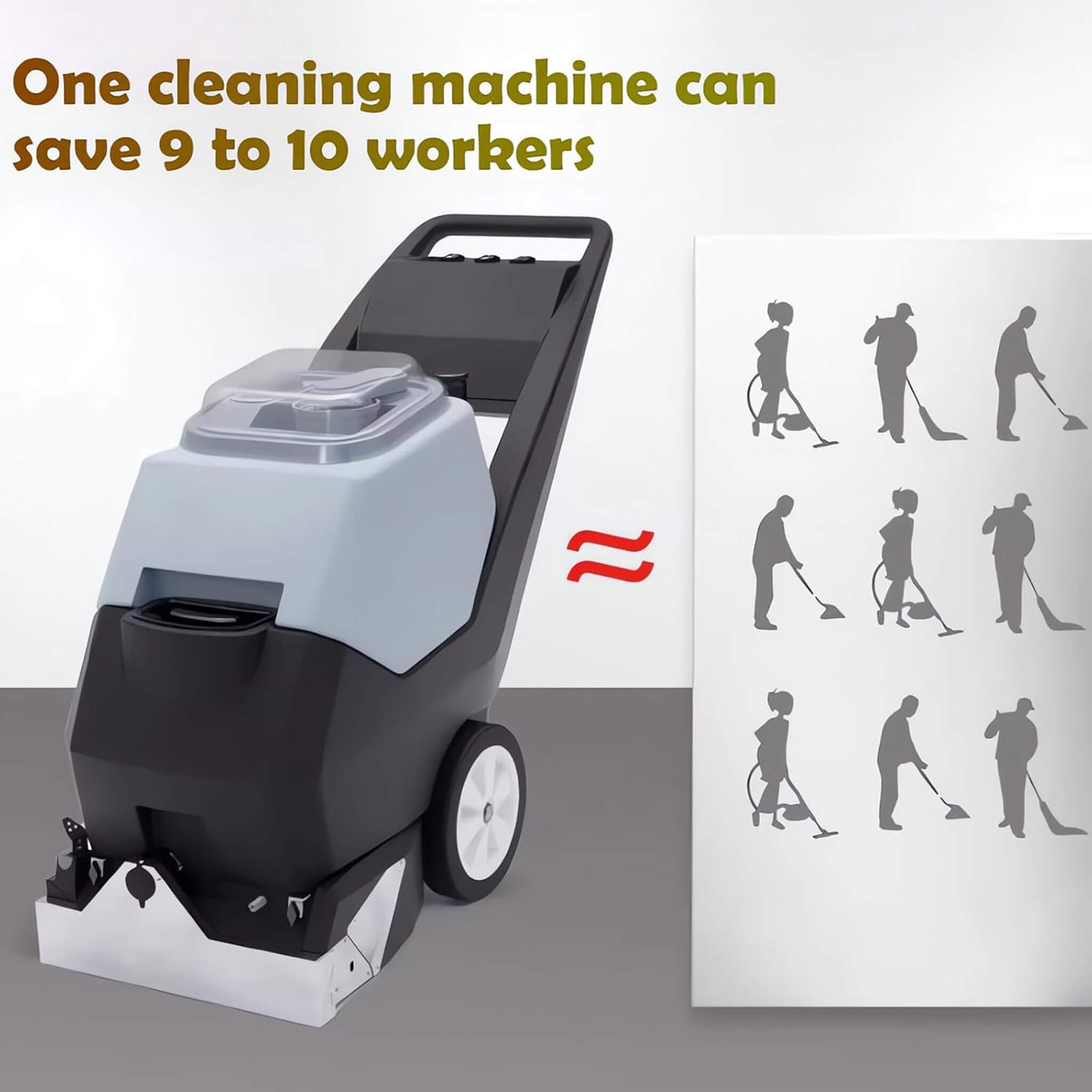 Heavy-Duty Portable Commercial 3-In-1 Wet Dry Carpet Cleaner (SAK76420) – SAKSBY WHOLESALE, view 6