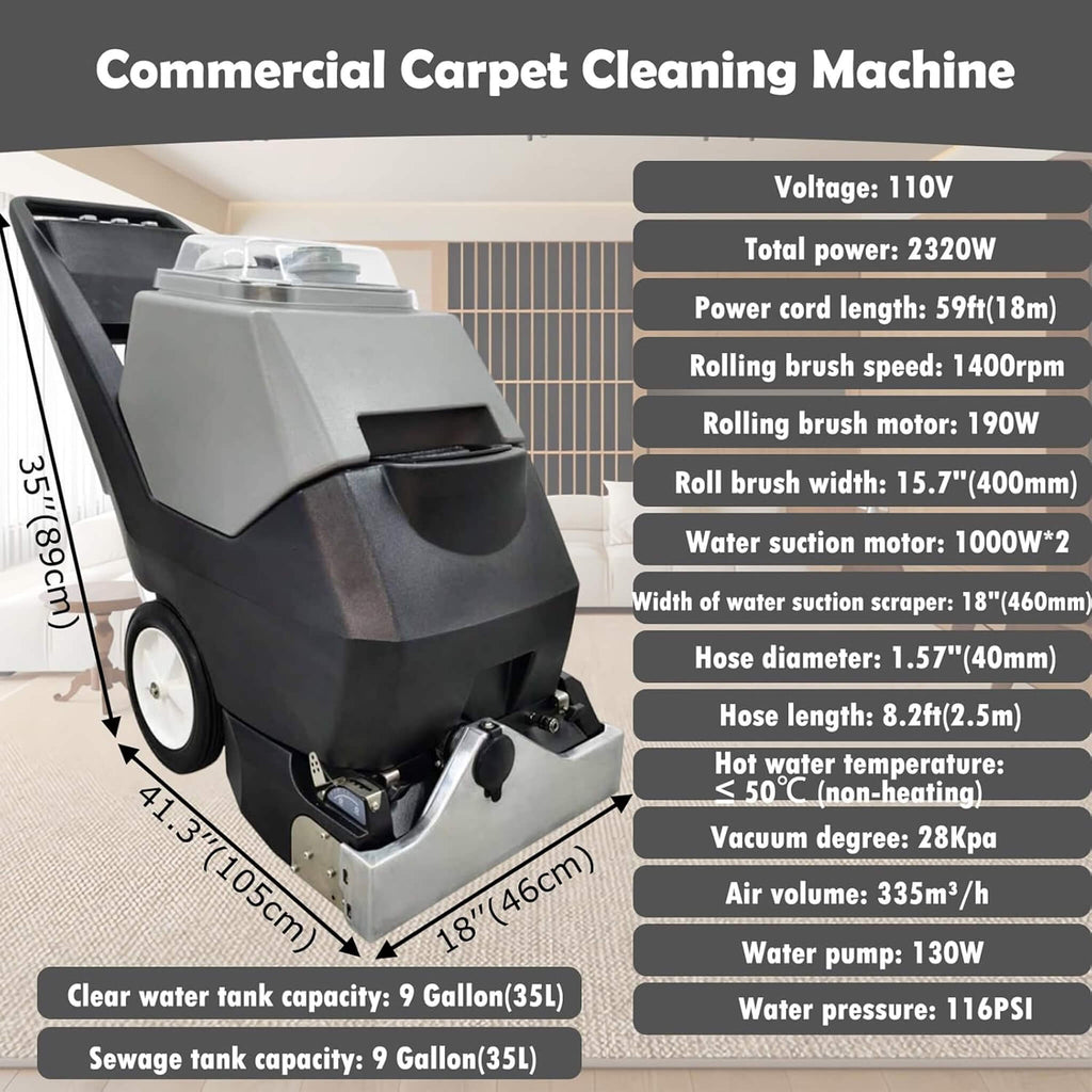 Heavy-Duty Portable Commercial 3-In-1 Wet Dry Carpet Cleaner (SAK76420) – SAKSBY WHOLESALE, view 9