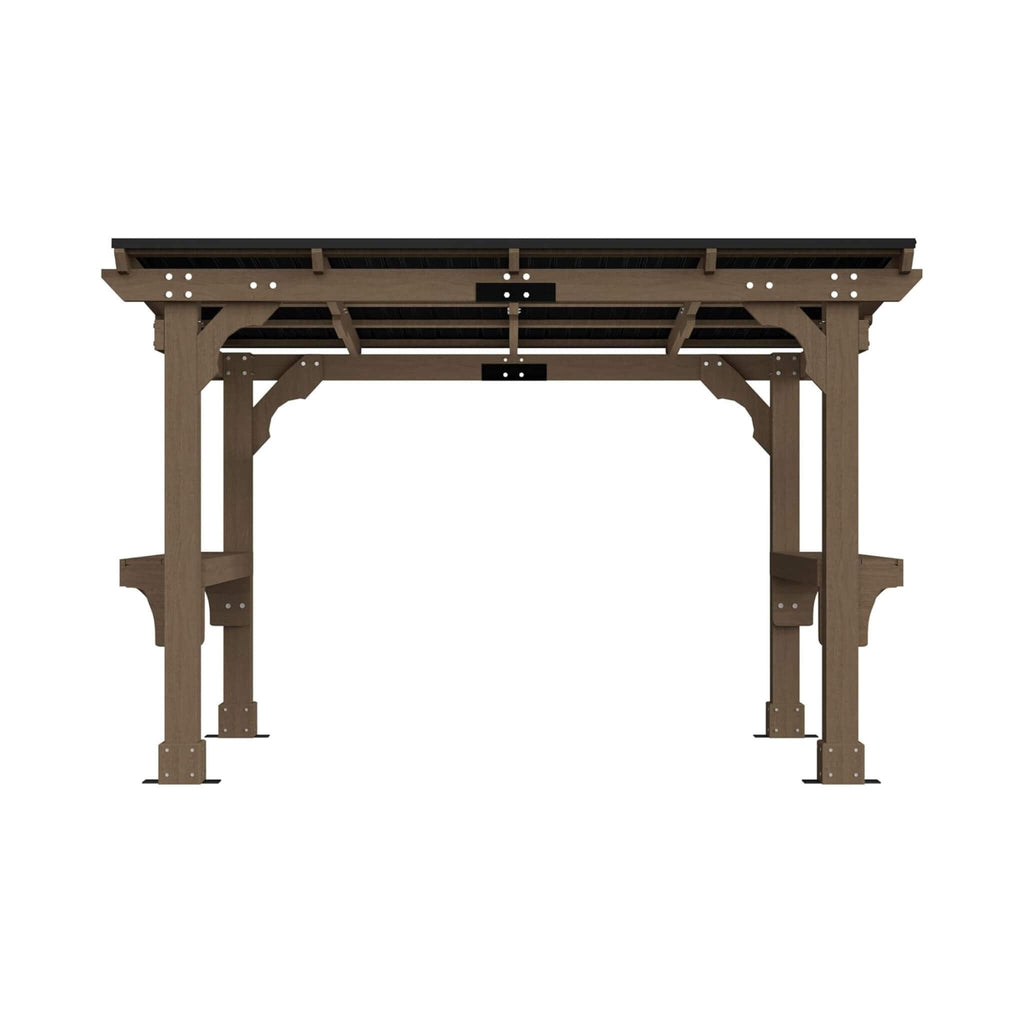 Alora Heavy-Duty Premium Wooden Grill Gazebo With Sloped Metal Roof (SAK61583) – SAKSBY WHOLESALE, view 3