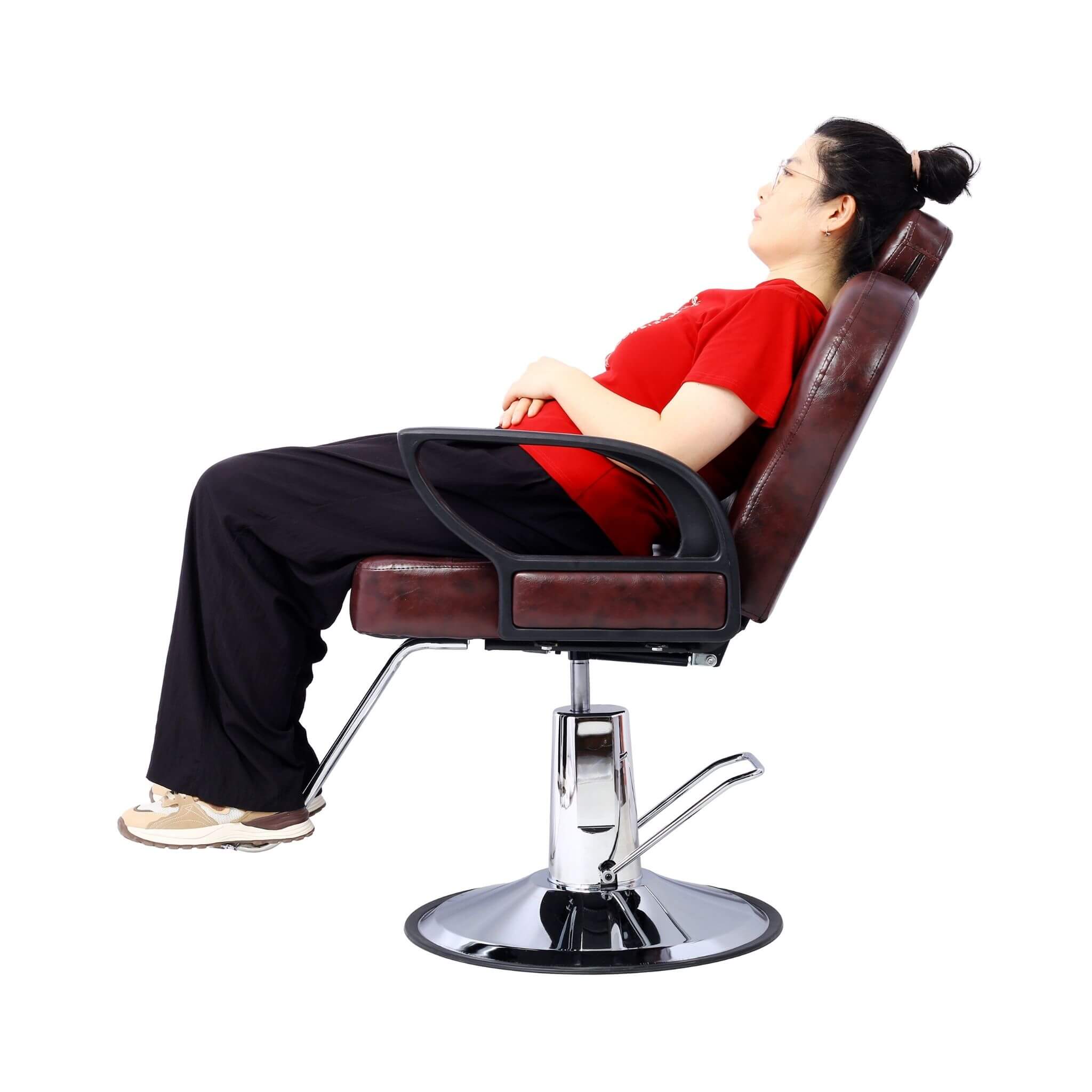Heavy-Duty Professional Hydraulic Reclining Salon Chair With Barber Cape (SAK45170) – SAKSBY WHOLESALE, view 14