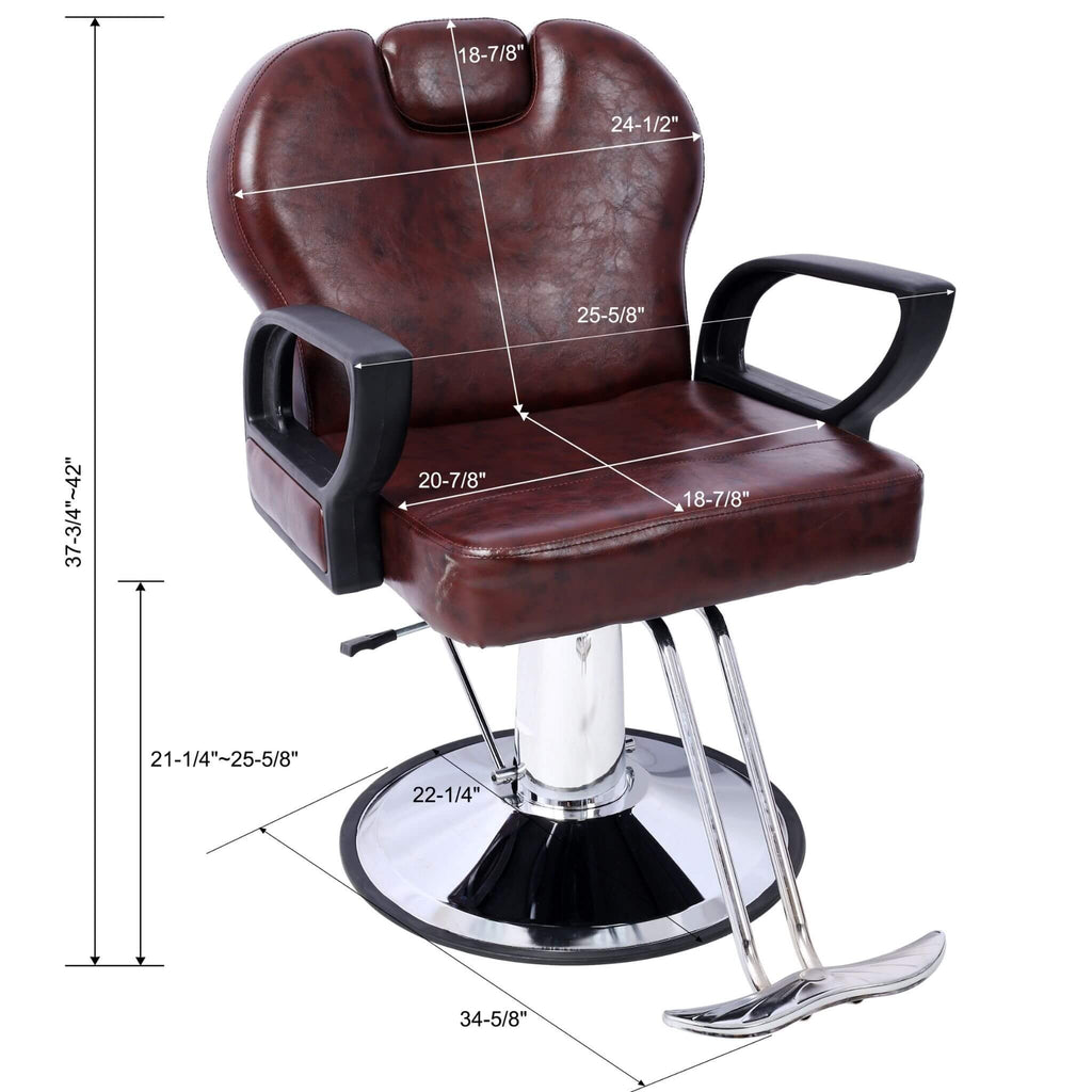 Heavy-Duty Professional Hydraulic Reclining Salon Chair With Barber Cape (SAK45170) – SAKSBY WHOLESALE, view 21