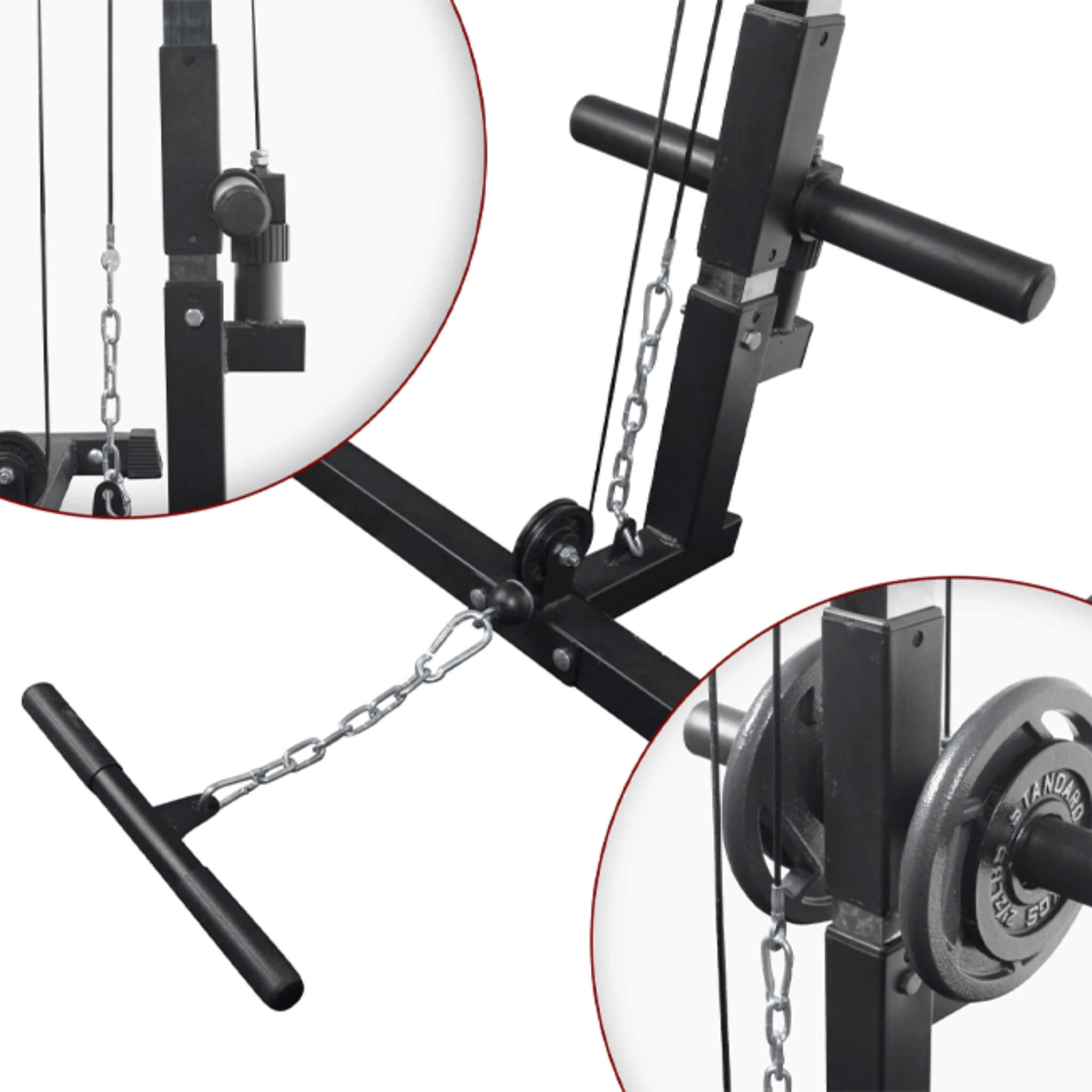 Rovix Heavy-Duty 1000LBS Professional Multi-Function Adjustable Power Cage Rack (SAK98149) – SAKSBY WHOLESALE, view 6