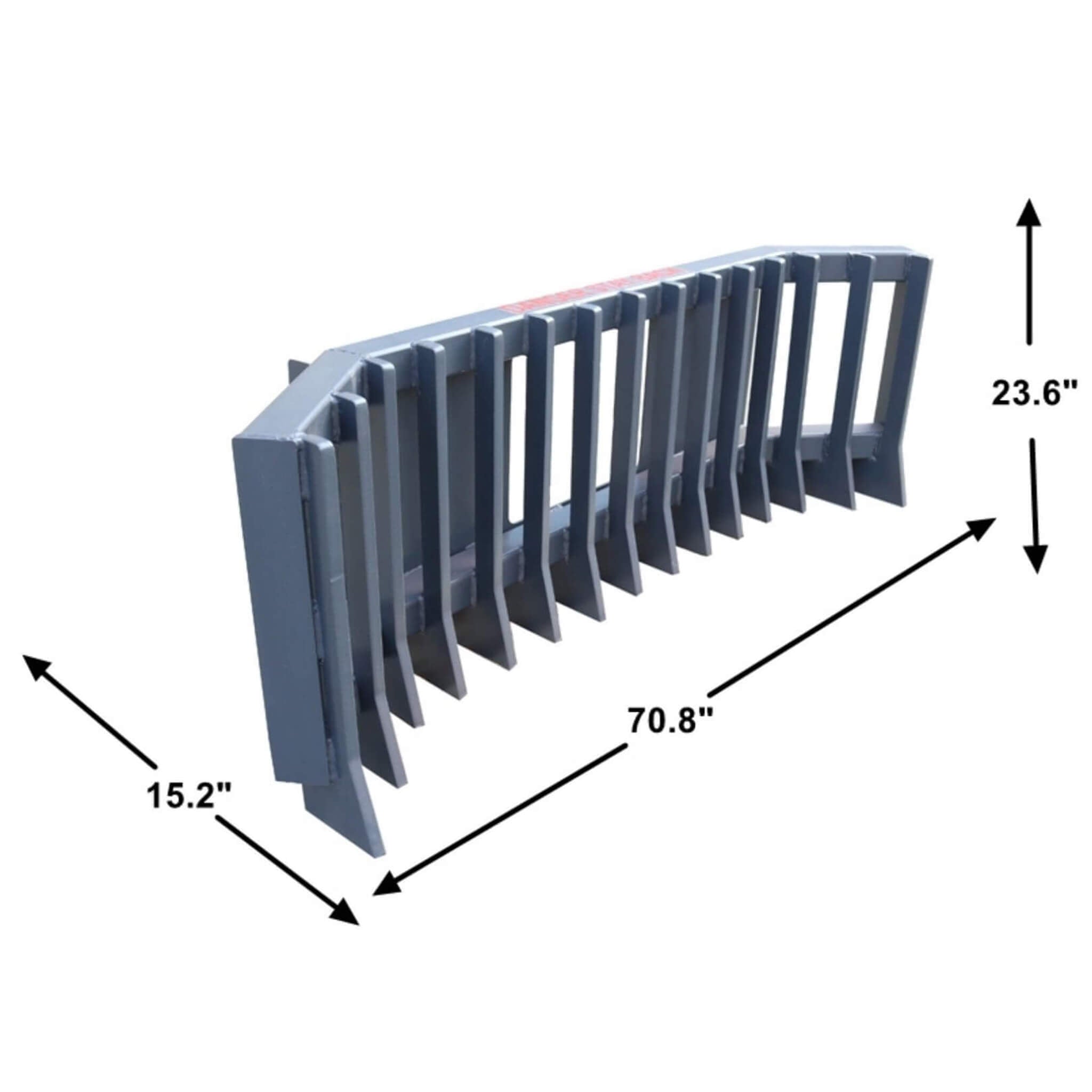 Heavy-Duty Push Stick Rake Skid Steer Attachment With Quick Attach (SAK60185) – SAKSBY WHOLESALE, view 7