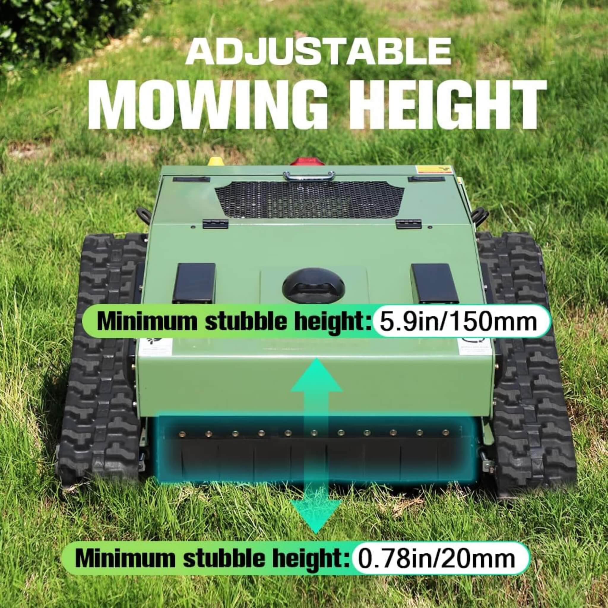 Heavy-Duty Remote-Controlled Industrial-Grade Lawn Mower With 23-Inch Cutting Width (SAK82391) – SAKSBY WHOLESALE, view 4