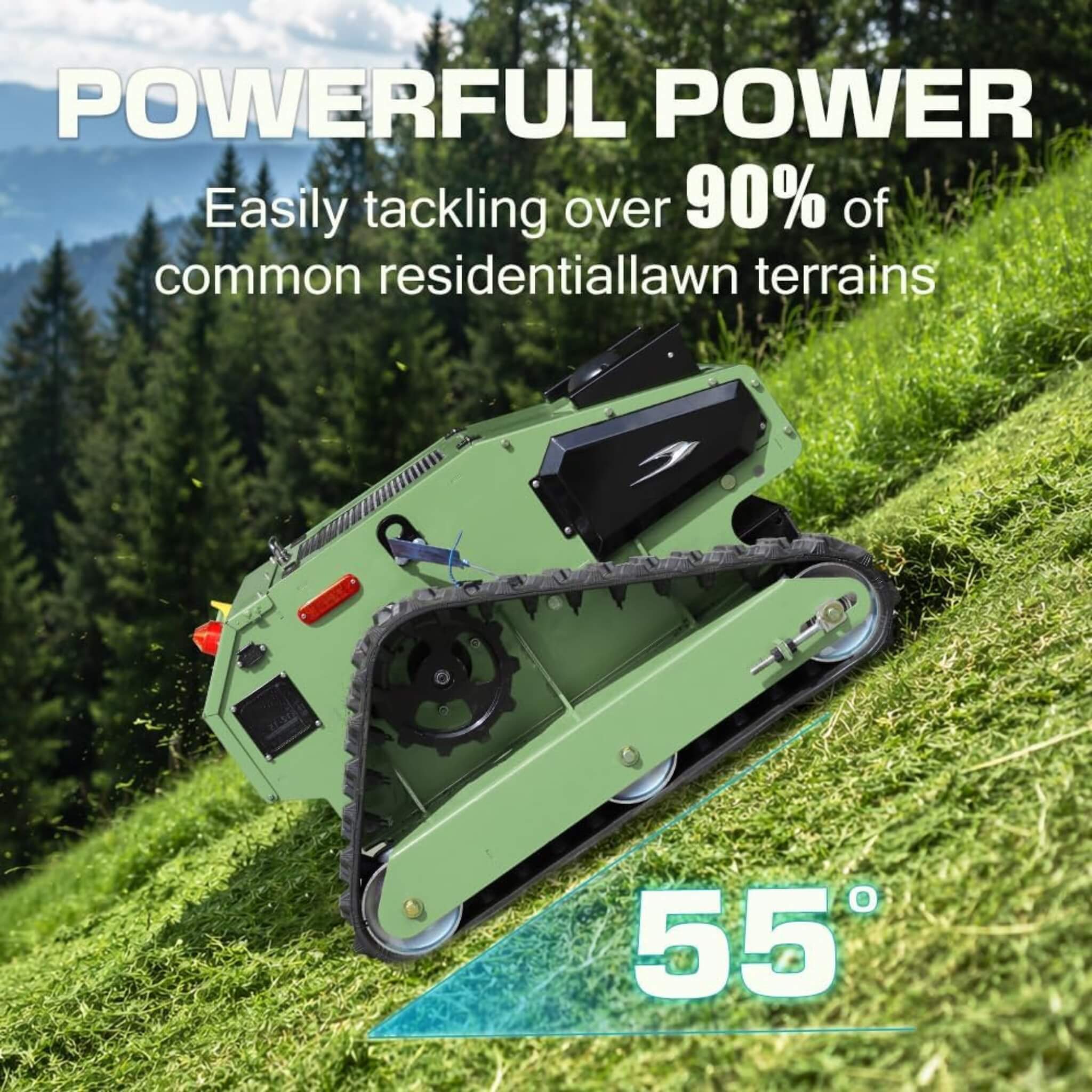 Heavy-Duty Remote-Controlled Industrial-Grade Lawn Mower With 23-Inch Cutting Width (SAK82391) – SAKSBY WHOLESALE, view 6