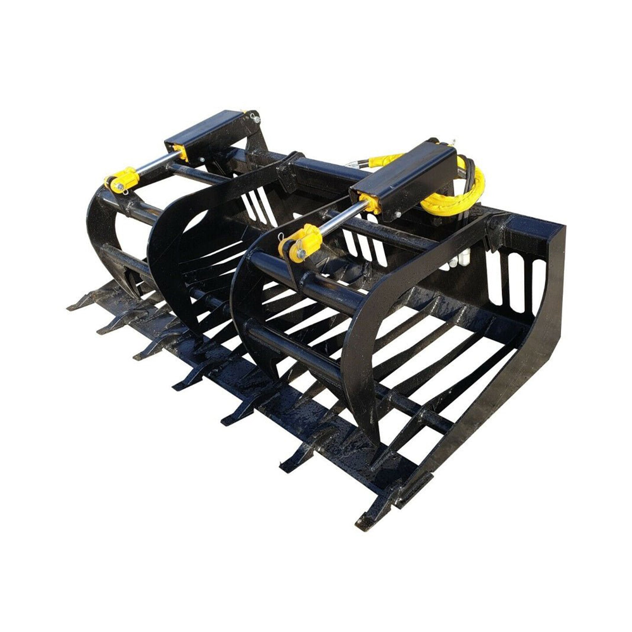 Heavy-Duty Rock Grapple Skidsteer Attachment With Universal Quick Attach, 78-Inch (SAK16483) – SAKSBY WHOLESALE, view 5