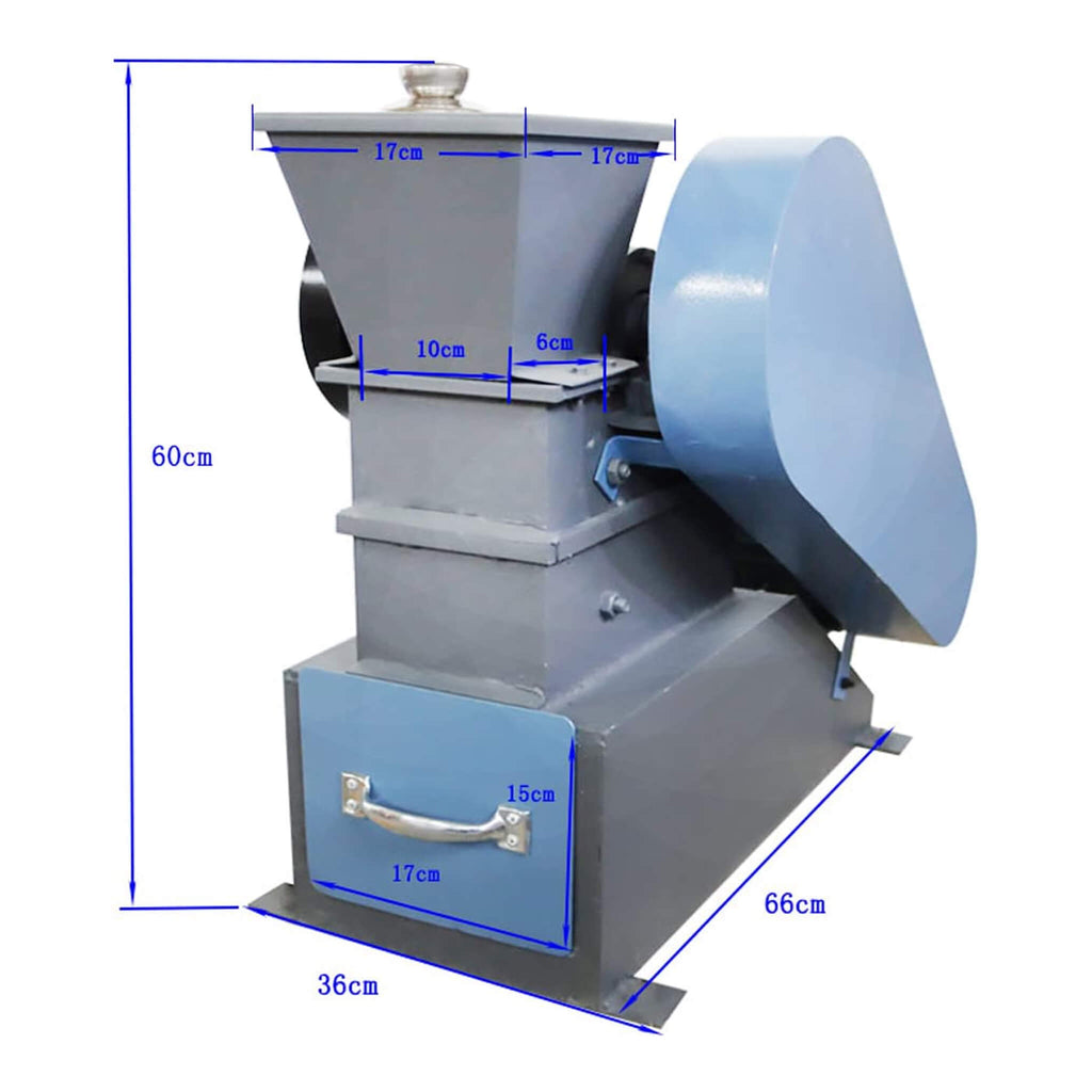 Heavy-Duty Rock Ore Coal Jaw Crusher With Adjustable Crushing Size [No Plug] (SAK76093) – SAKSBY WHOLESALE, view 8