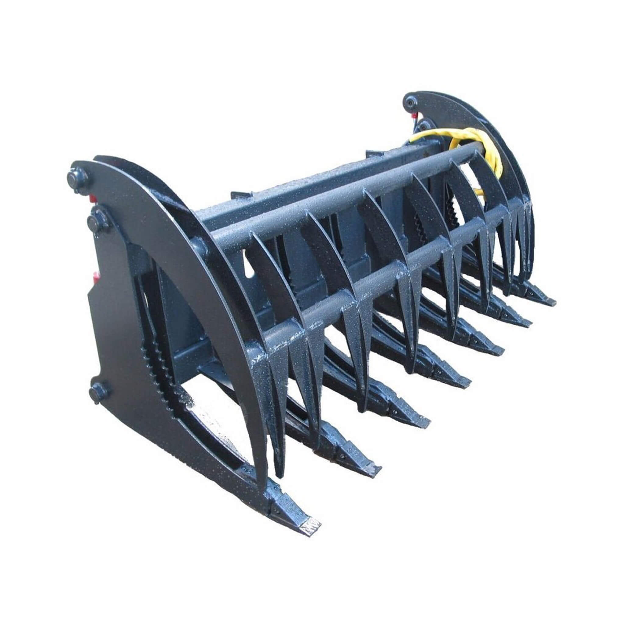 Heavy-Duty 74-Inch Root Rake Grapple Skid Steer Attachment With Teeth (SAK98230) – SAKSBY WHOLESALE, view 3