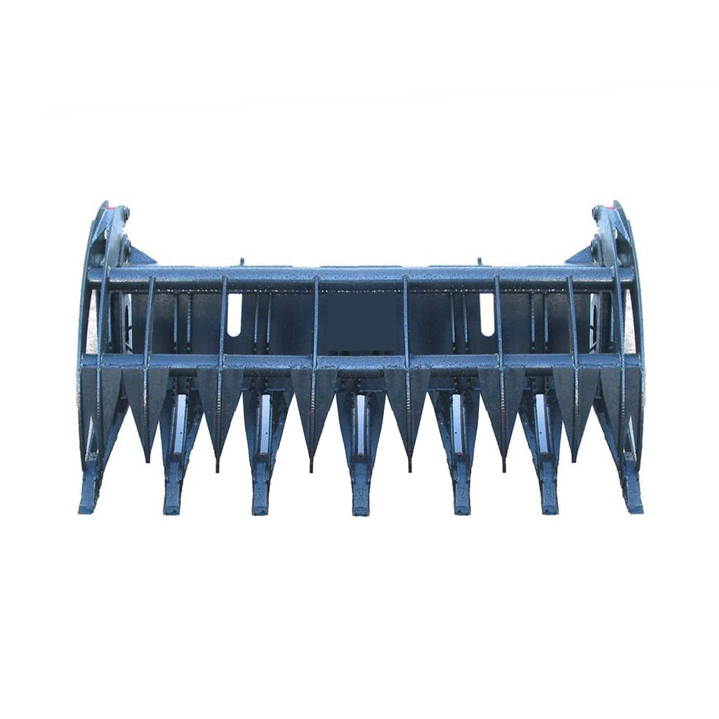 Heavy-Duty 74-Inch Root Rake Grapple Skid Steer Attachment With Teeth (SAK98230) – SAKSBY WHOLESALE