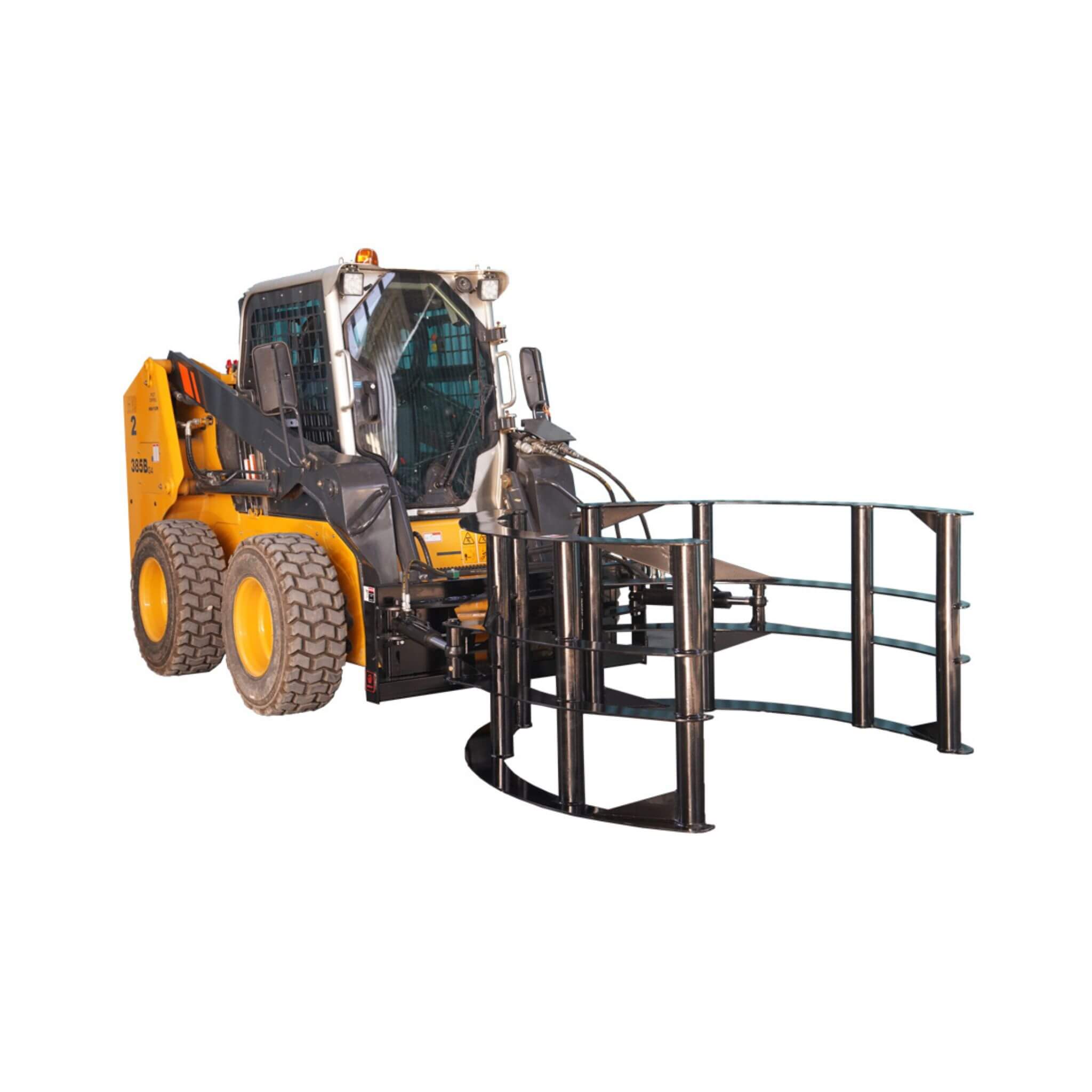 Heavy-Duty Round Hay Bale Grab Skid Steer Attachment (SAK45980) – SAKSBY WHOLESALE, view 4