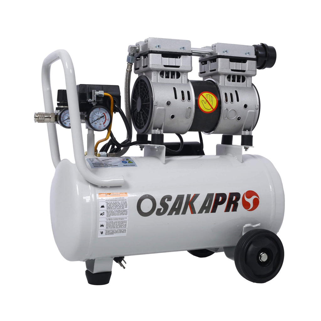 Heavy Duty 1.5/2.5HP Silent Oil-Free Portable Air Compressor With Wheels And Auto Drain (SAK53462) – SAKSBY WHOLESALE, view 6