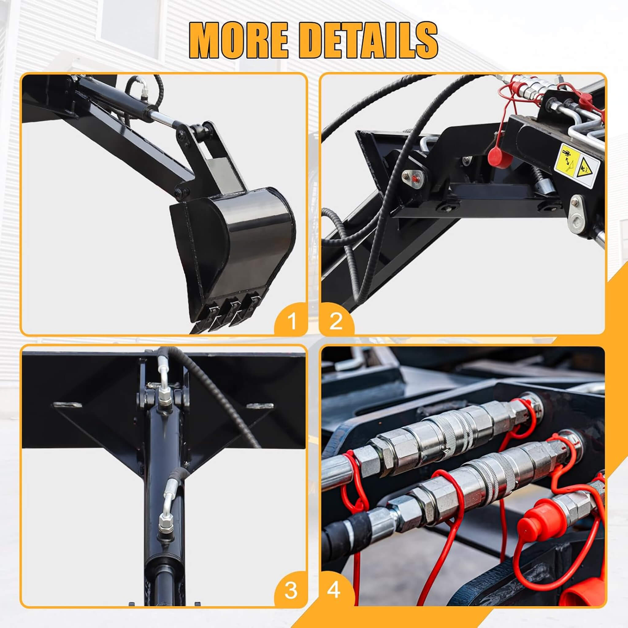 Heavy-Duty Skid Steer Fronthoe Attachment With 12-Inch Bucket (SAK95724) – SAKSBY WHOLESALE, view 7