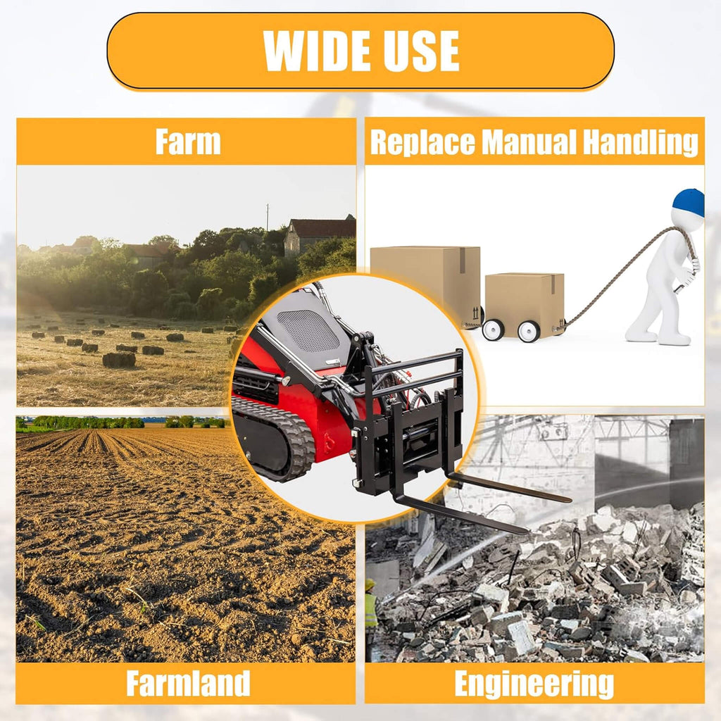 Heavy-Duty Skid Steer Pallet Fork Attachment With Lateral Shift (SAK29135) – SAKSBY WHOLESALE, view 8