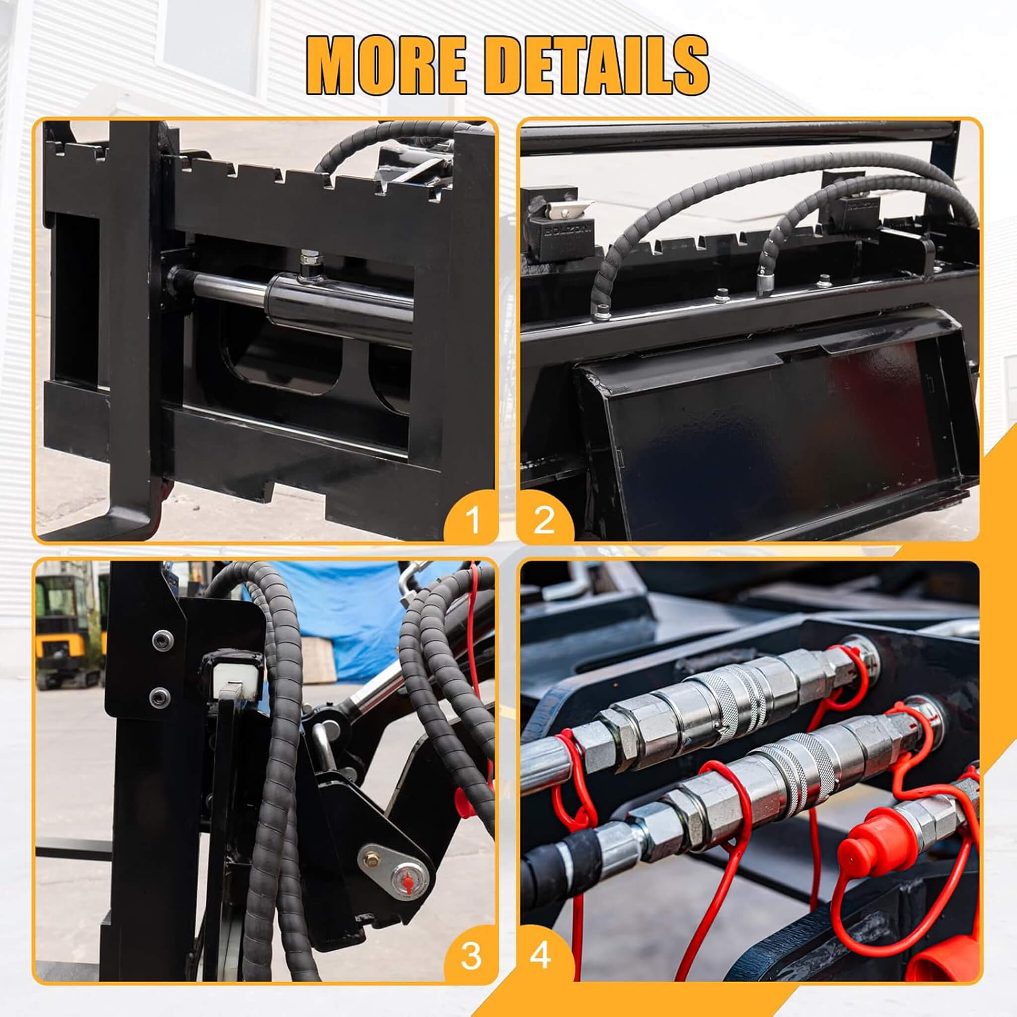 Heavy-Duty Skid Steer Pallet Fork Attachment With Lateral Shift (SAK29135) – SAKSBY WHOLESALE, view 5