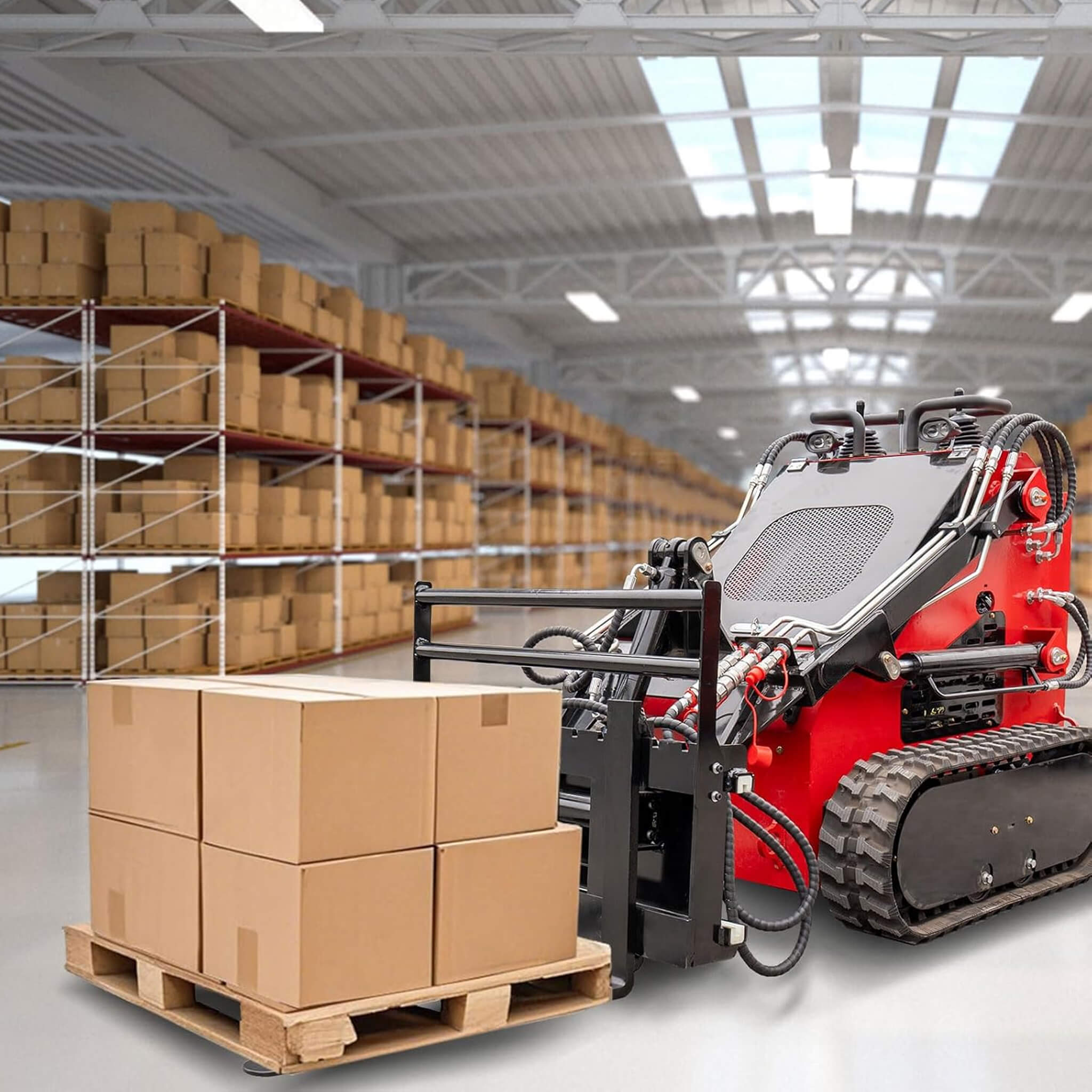Heavy-Duty Skid Steer Pallet Fork Attachment With Lateral Shift (SAK29135) – SAKSBY WHOLESALE, view 3