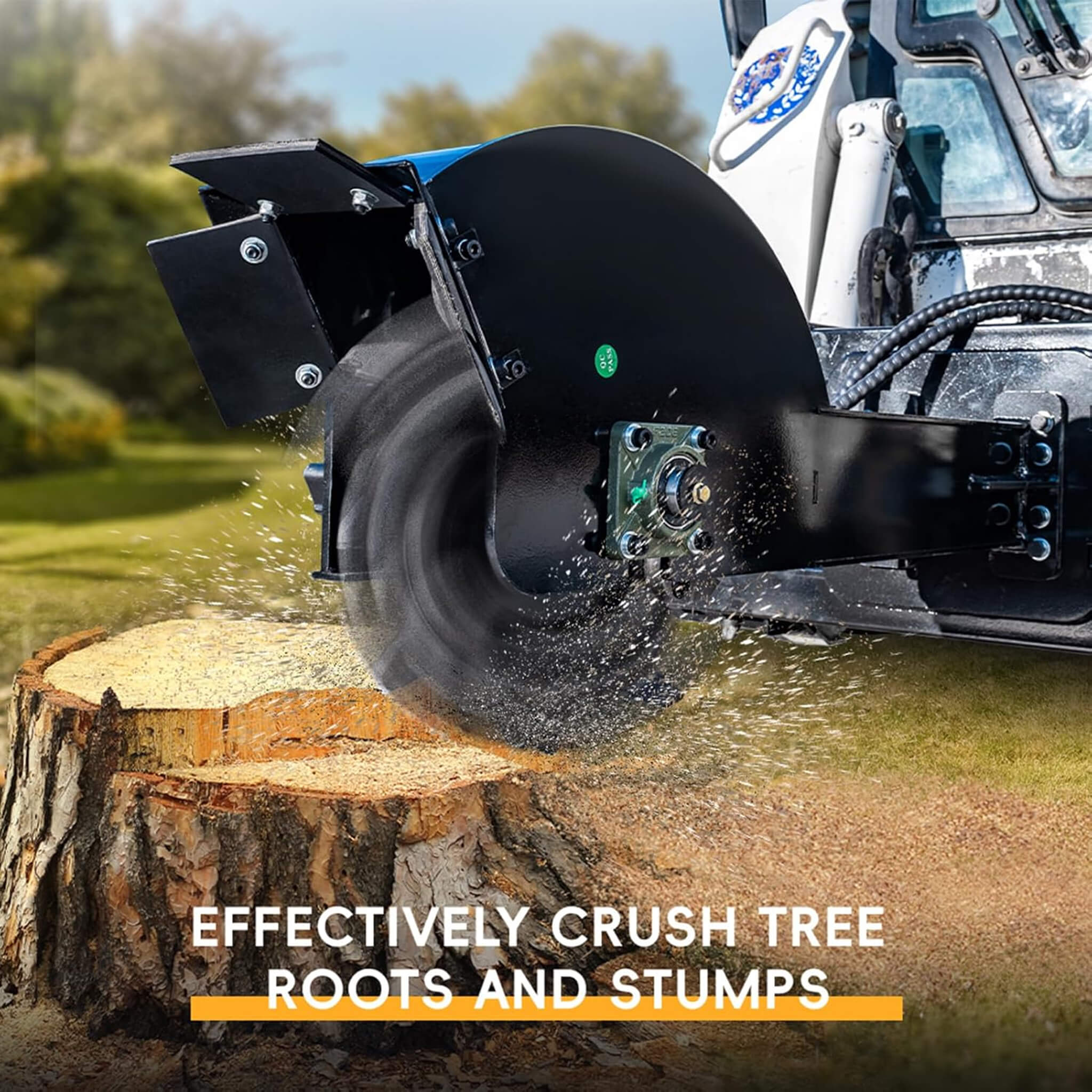 Heavy-Duty Skid Steer Stump Grinder Attachment With High-Speed Cutting Wheel (SAK52096) – SAKSBY WHOLESALE, view 4