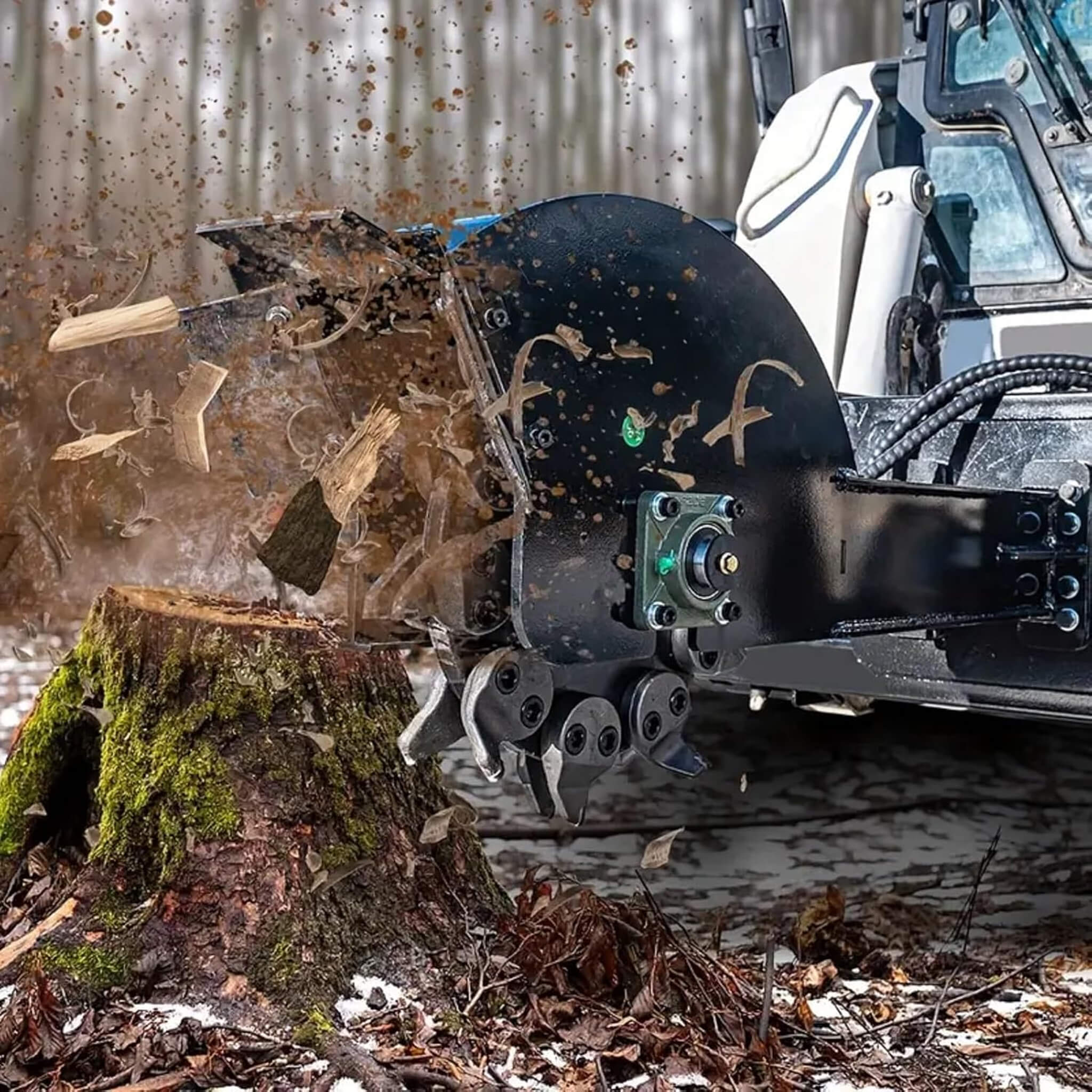 Heavy-Duty Skid Steer Stump Grinder Attachment With High-Speed Cutting Wheel (SAK52096) – SAKSBY WHOLESALE, view 3