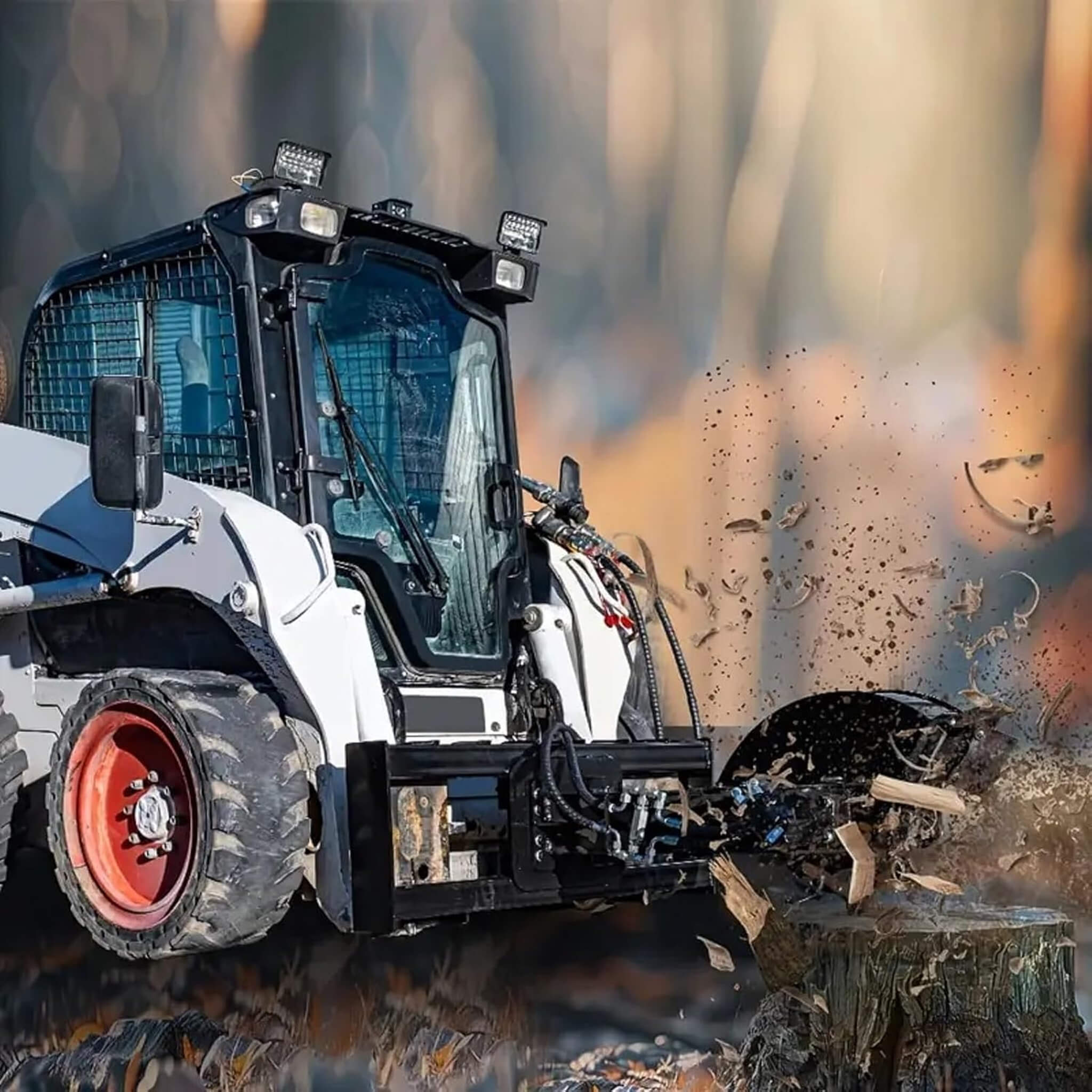 Heavy-Duty Skid Steer Stump Grinder Attachment With High-Speed Cutting Wheel (SAK52096) – SAKSBY WHOLESALE, view 5