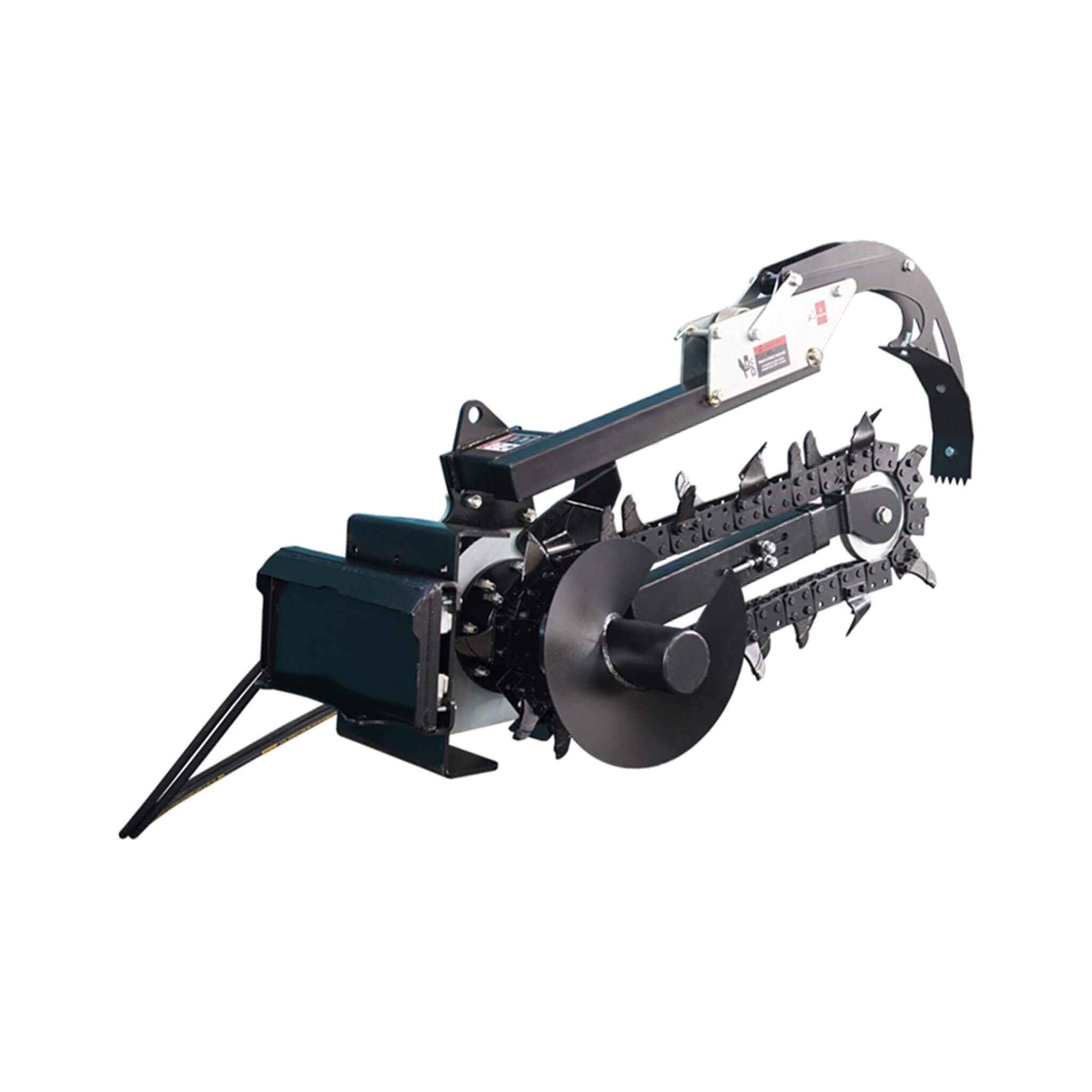Heavy-Duty Skid Steer Trencher Attachment With With Adjustable Depth Control And Universal Mount Plate (SAK20451) – SAKSBY WH