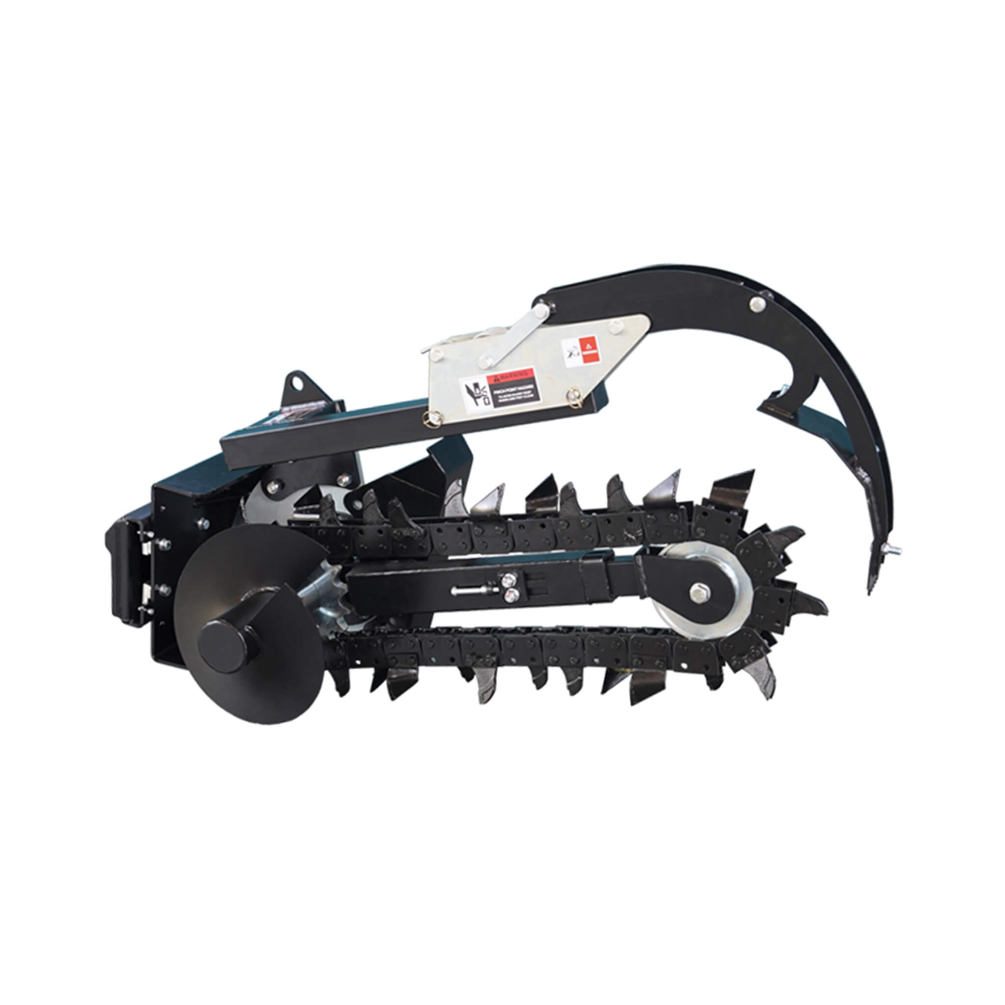 Heavy-Duty Skid Steer Trencher Attachment With With Adjustable Depth Control And Universal Mount Plate (SAK20451) – SAKSBY WH