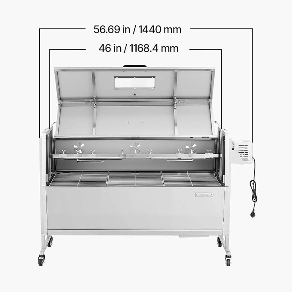 Heavy-Duty Spit Roaster Rotisserie BBQ Grill For Pig, Lamb And Chicken (SAK59286) – SAKSBY WHOLESALE, view 10