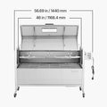 Heavy-Duty Spit Roaster Rotisserie BBQ Grill For Pig, Lamb And Chicken (SAK59286) – SAKSBY WHOLESALE, view 10