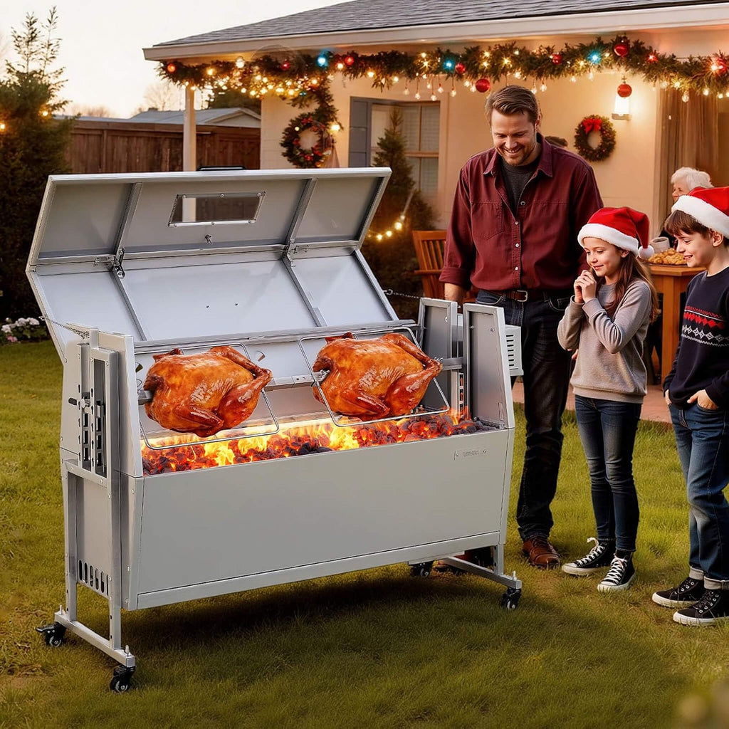 Heavy-Duty Spit Roaster Rotisserie BBQ Grill For Pig, Lamb And Chicken (SAK59286) – SAKSBY WHOLESALE, view 9