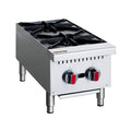 Heavy-Duty Stainless Steel Commercial 2-Burner 50K BTU Countertop Gas Stove Range (SAK29475) – SAKSBY WHOLESALE