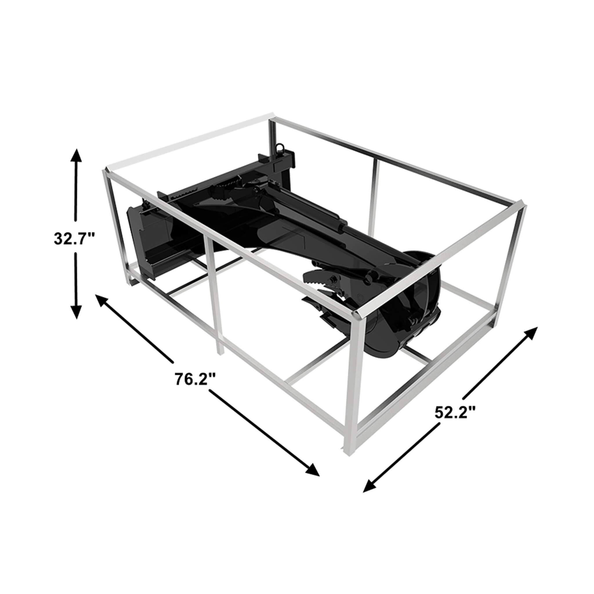 Heavy-Duty Universal Skid Steer Backhoe Digger Bucket Attachment With Universal Quick Attach Plate (SAK26714) – SAKSBY WHOLES