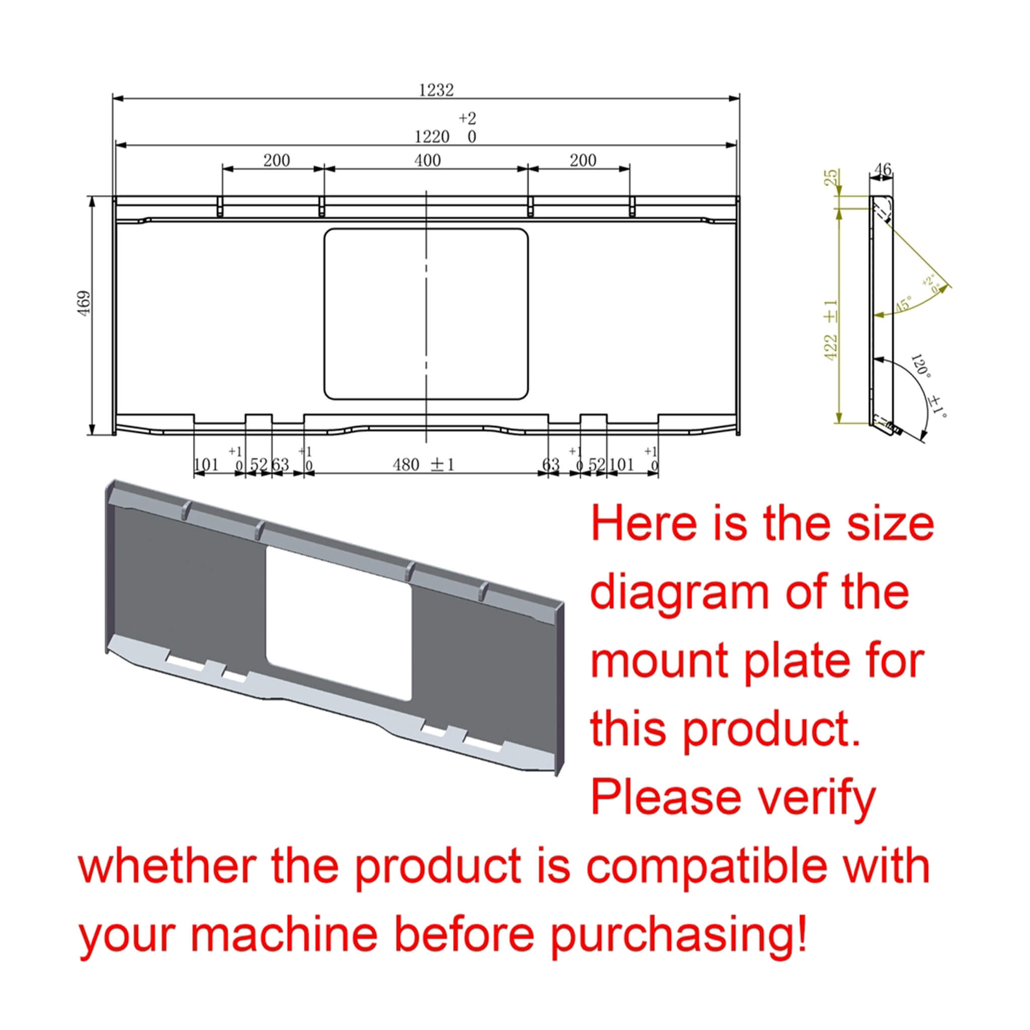 Heavy-Duty Universal Skid Steer Backhoe Digger Bucket Attachment With Universal Quick Attach Plate (SAK26714) – SAKSBY WHOLES