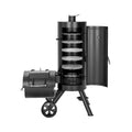 Heavy-Duty Vertical Extra-Large Charcoal Offset BBQ Smoker Grill Combo (SAK80247) – SAKSBY WHOLESALE