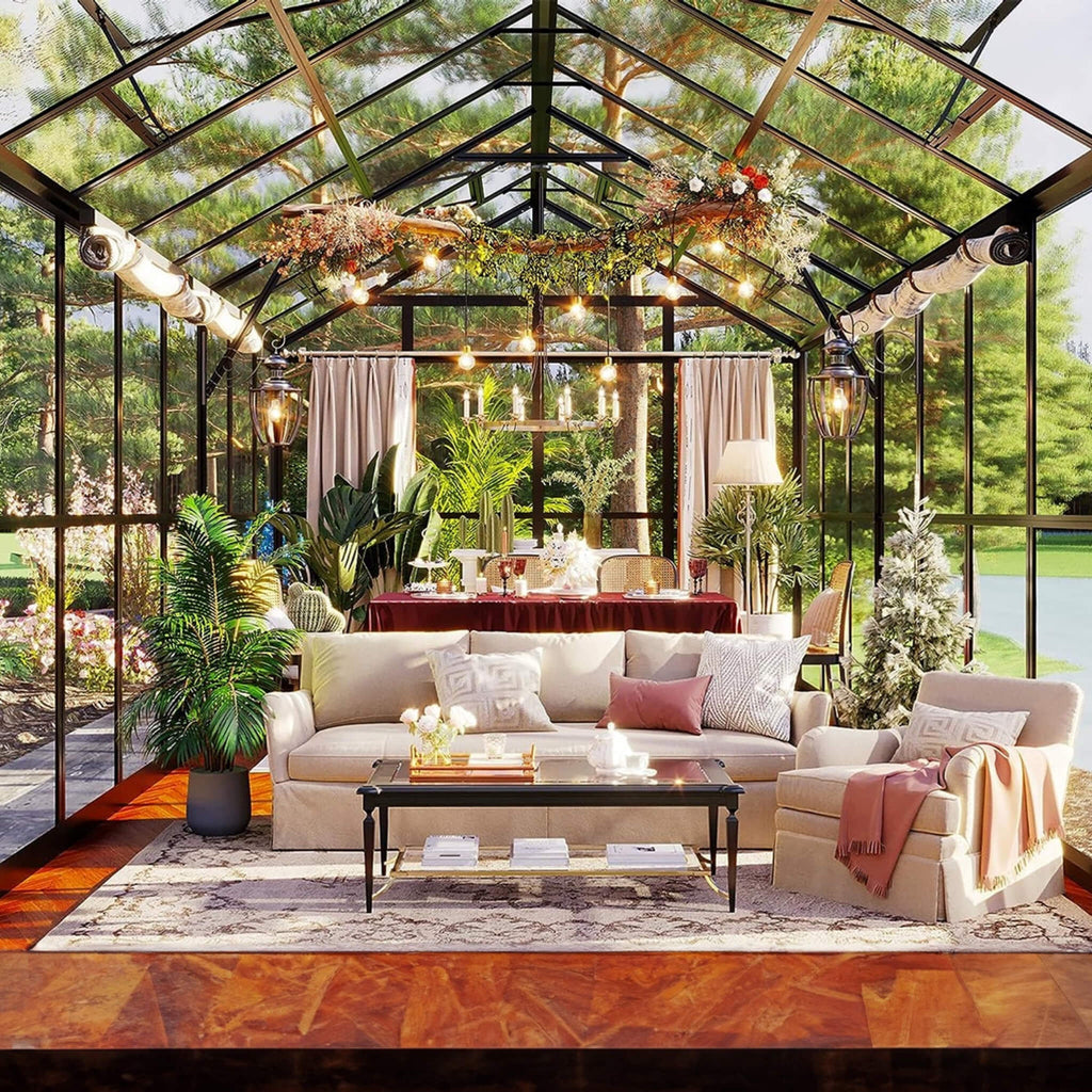 [08X16FT] Heavy-Duty Outdoor Walk-In Polycarbonate Patio Greenhouse With Double Swing Doors, 6MM (SAK26153) – SAKSBY WHOLESAL