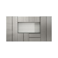 Alora Heavy-Duty Wall-Mounted Metallic Gray Garage Cabinet Set With Soft Closing Doors And Drawers (SAK24368) – SAKSBY WHOLES
