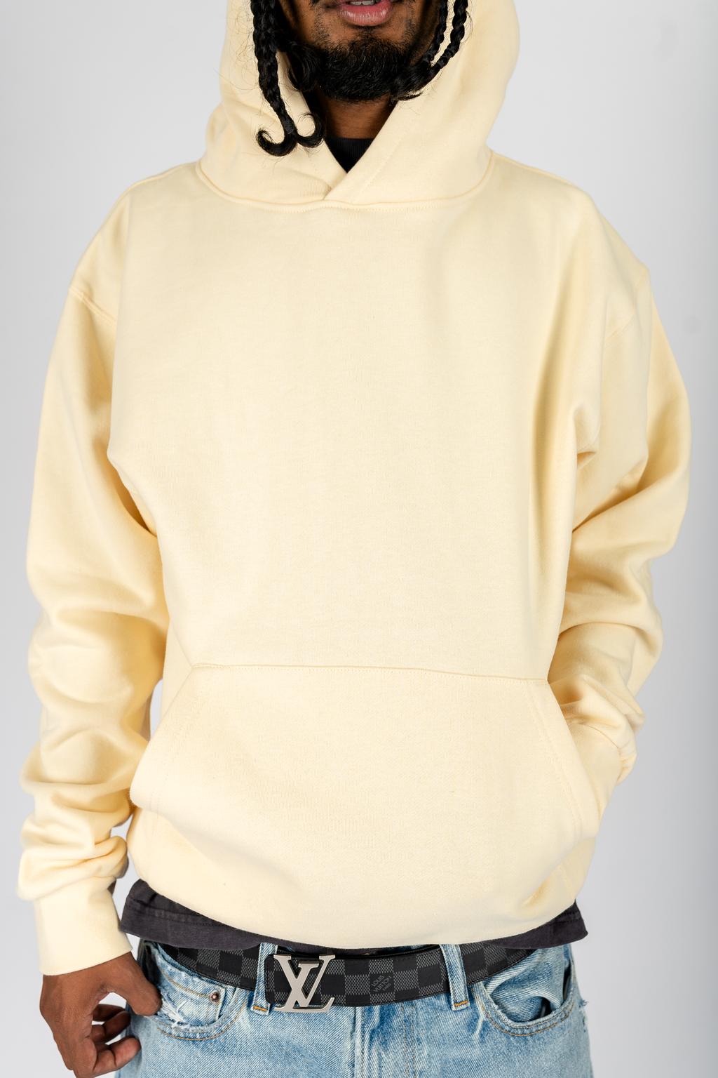Superline Heavyweight Boyfriend Hoodie — side view