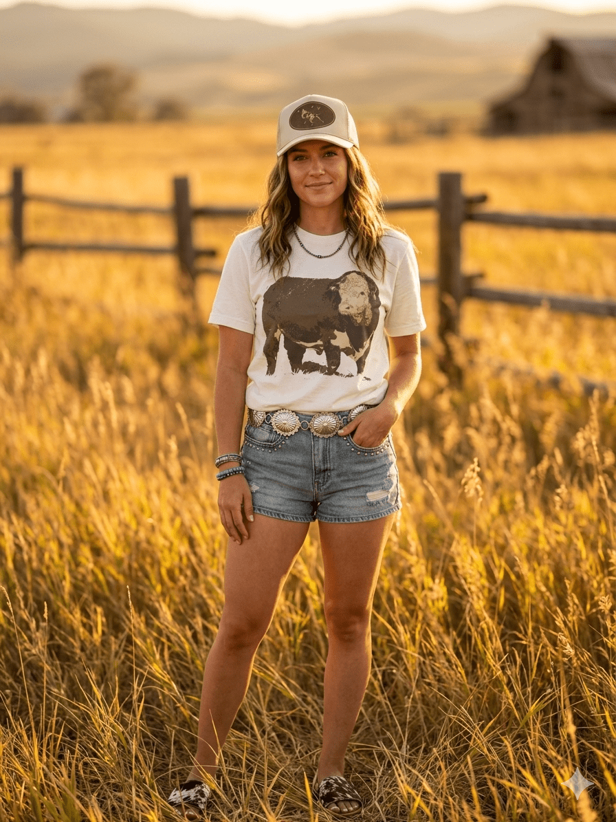 Wild Junkie Hereford Bull Graphic Tee — graphic tees category context