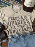 Wild Junkie Here's A Quarter Graphic Tee — main product shot