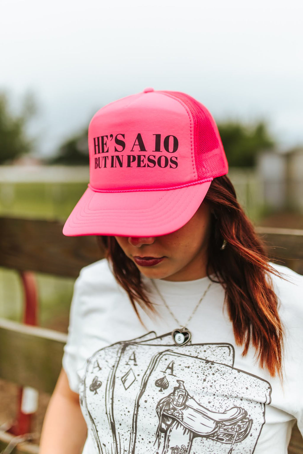 Wild Junkie He's A 10 But In Pesos Trucker Hat — main product shot