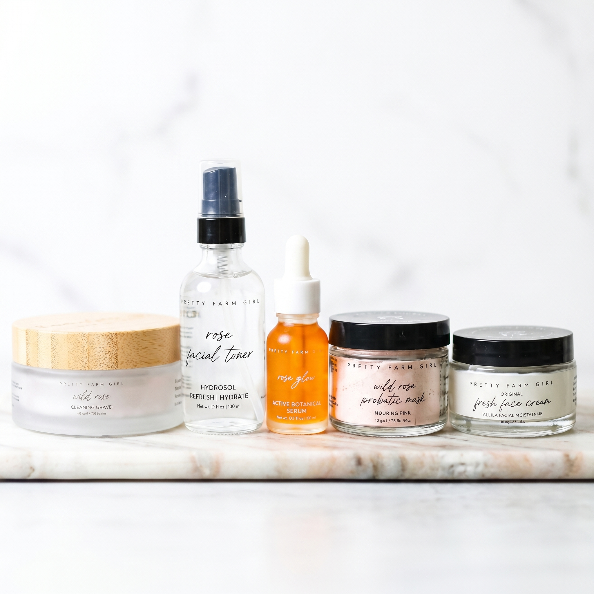 Pretty farm girl Starter Radiant Clean Beauty Face Kit — side view