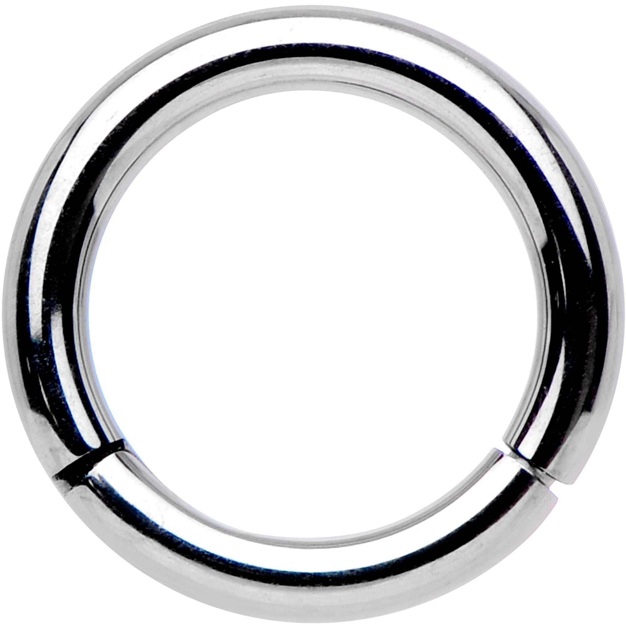 BodyCandy 16G 1/4 Solid G23 Implant Grade Titanium Hinged Segment Ring — main product shot